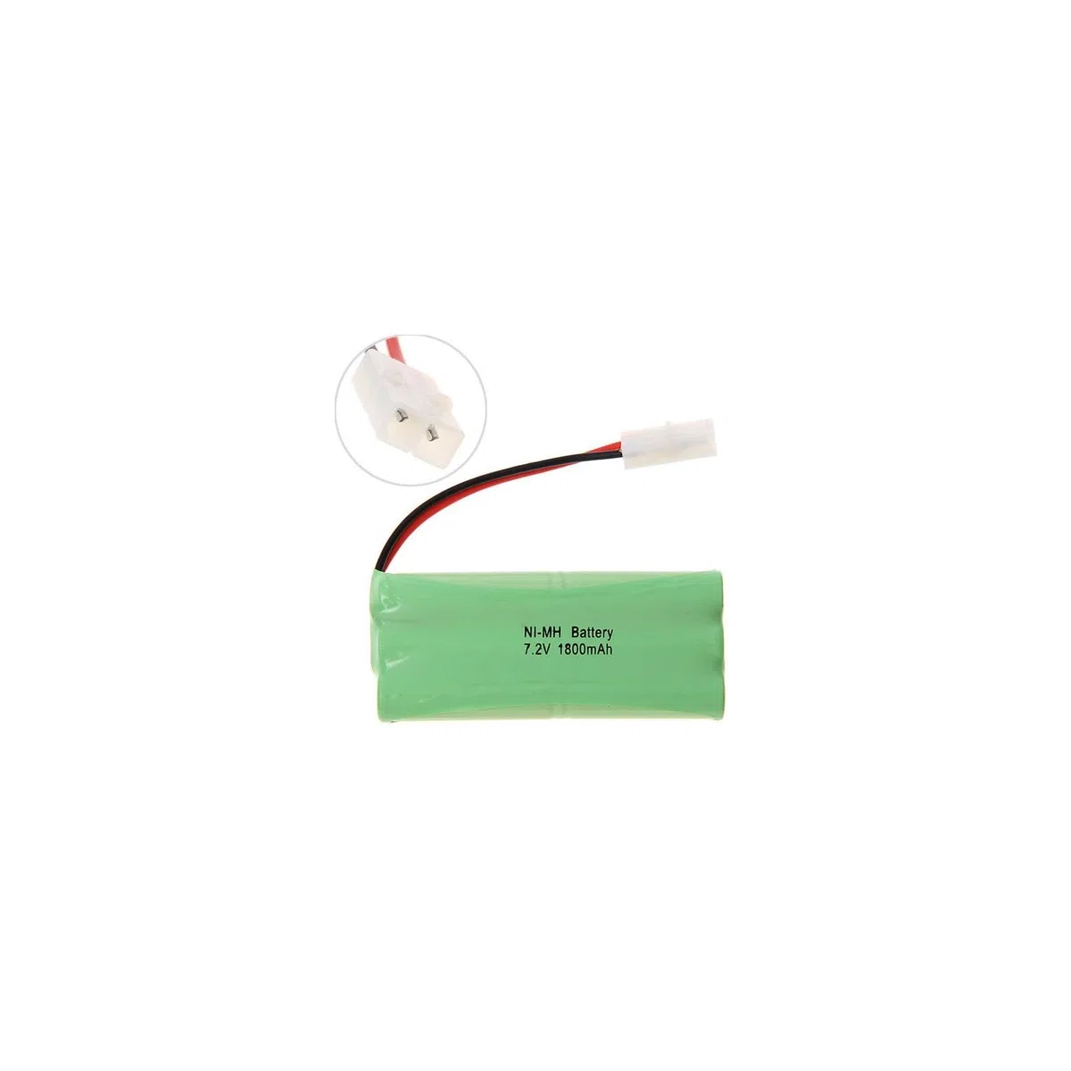 YUNIQUE GREEN-CLEAN-POWER - Batteria Ricaricabile Ni-Mh 7.2V 1800mAh 6 Celle AA – Connettore Tamiya KET 2P – per Modelli RC Auto, Barca, Elicottero
