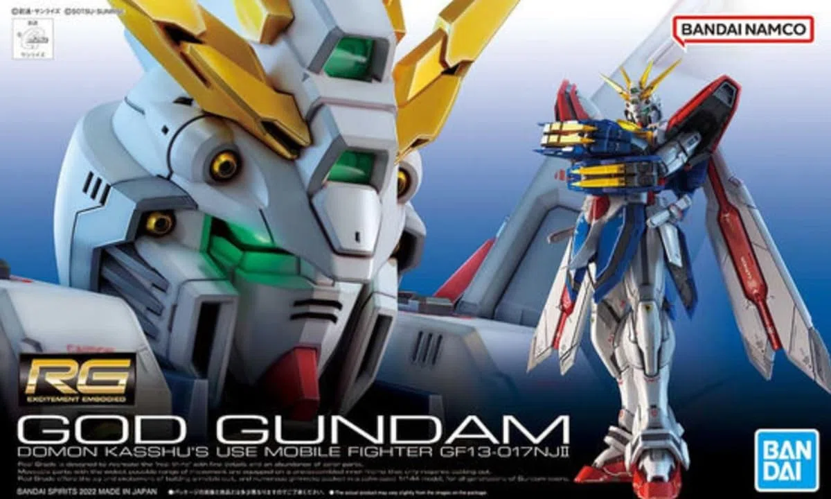 Bandai Model Kit Gundam - RG 1/144 God Gundam - di modellini