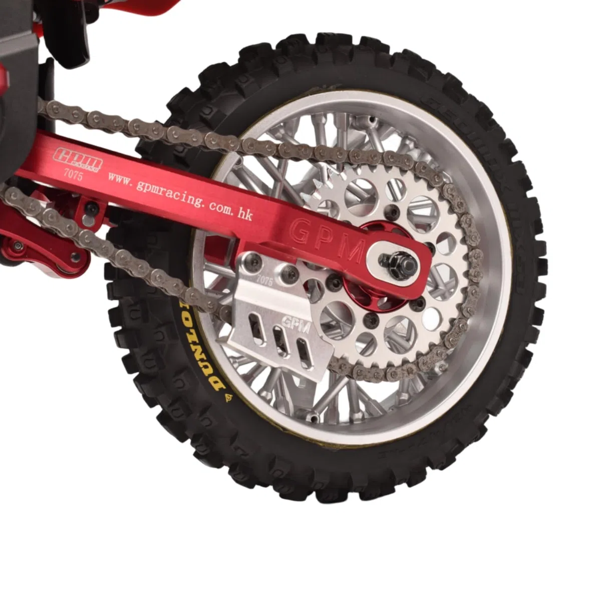 Levigo RC Moto 7075 Alluminio Catena Guard Protector Per LOSI-1/4 PROMOTO-MX MOTORCYCLE RTR/FXR-LOS06000/06002, RC Aggiornamento Parti di Protezione Della Catena, Oro