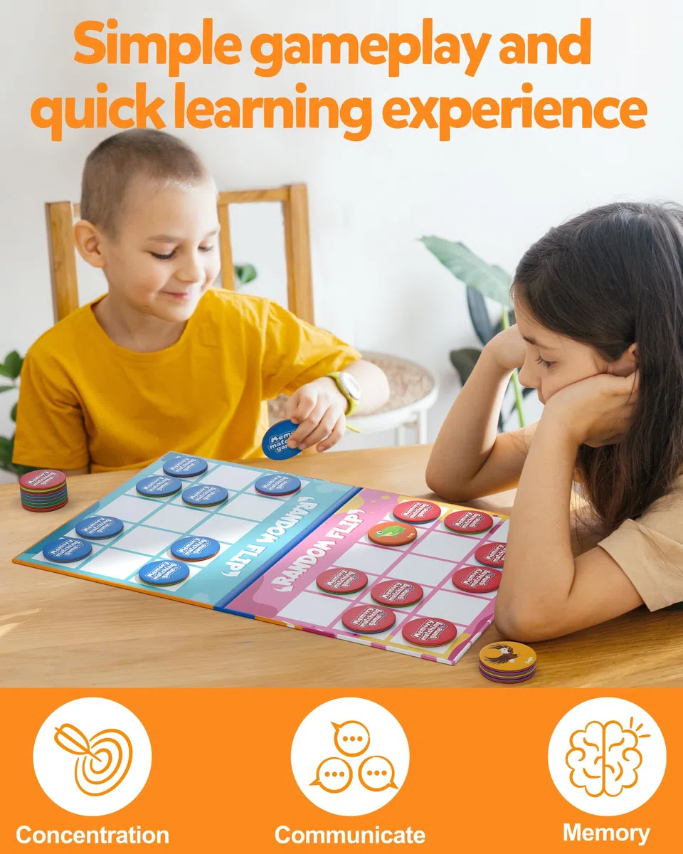 Coogam Gioco di bingo alfabeto, ABC Matching Board per l'apprendimento, Attività di riconoscimento dei modelli di colore, Giocattolo regalo per bambini prematuri per bambini in età prescolare 3-4-5