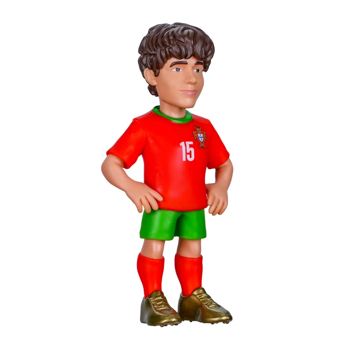 MINIX - Football Stars - Coppa del Mondo - Confezione - Portogallo - 5 personaggi - Personaggio da collezione 7 cm (Ronaldo, Joao Neves, Bernardo Silva, Vitinha, Nuno Mendes)