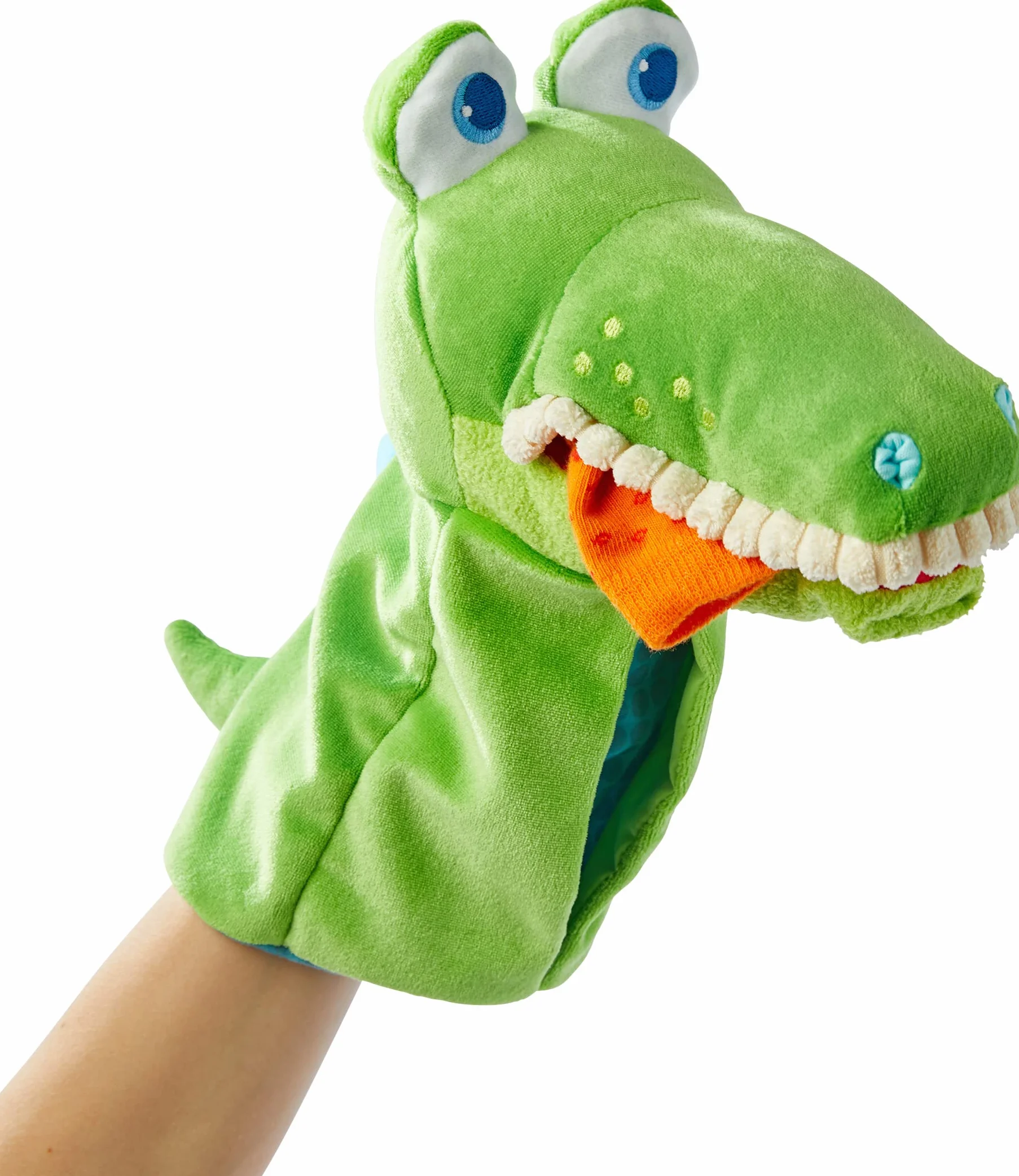 HABA 306255 - Manichino onnivoro Coccodrillo, a Partire da 1,5 Anni