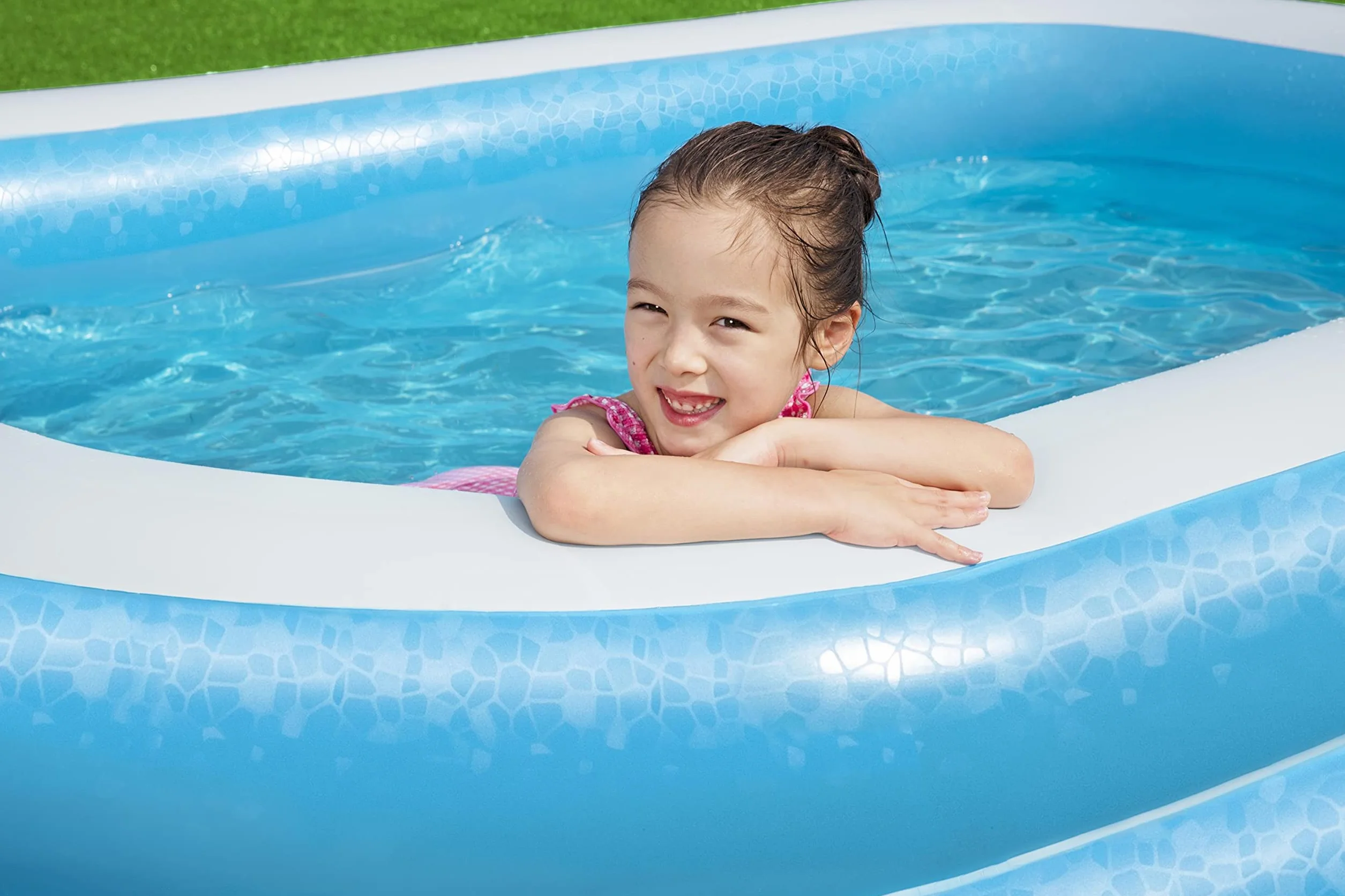 Bestway 54006-2 Piscina rettangolare blu per bambini da 262 cm