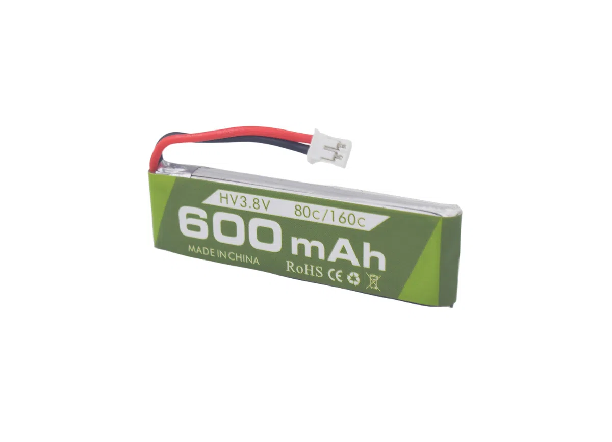 3PCS 1S 3.8V 80C 600mAh Batteria agli ioni di litio con Connettore JST-PH 2.0 Spina per Cinewhoop Tinyhawk Micro FPV Racing Drones RC Aircraft Batteria
