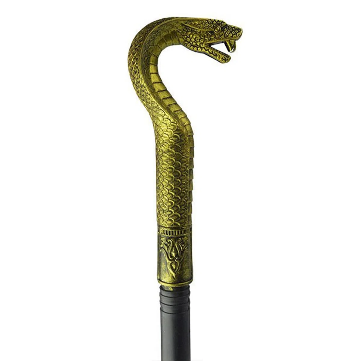 2 Pezzi Canna Egiziana Scettro Egiziano con Testa di Serpente Dorato e Scettro con Artiglio Dorato Scettro Egiziano per Halloween Giochi di Ruolo Tema Costume Accessori di Carnevale