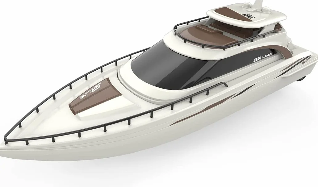 Amewi Rising Sun Cruise Yacht 380 mm 15 km/h RTR marrone/bianco crema RC telecomandato