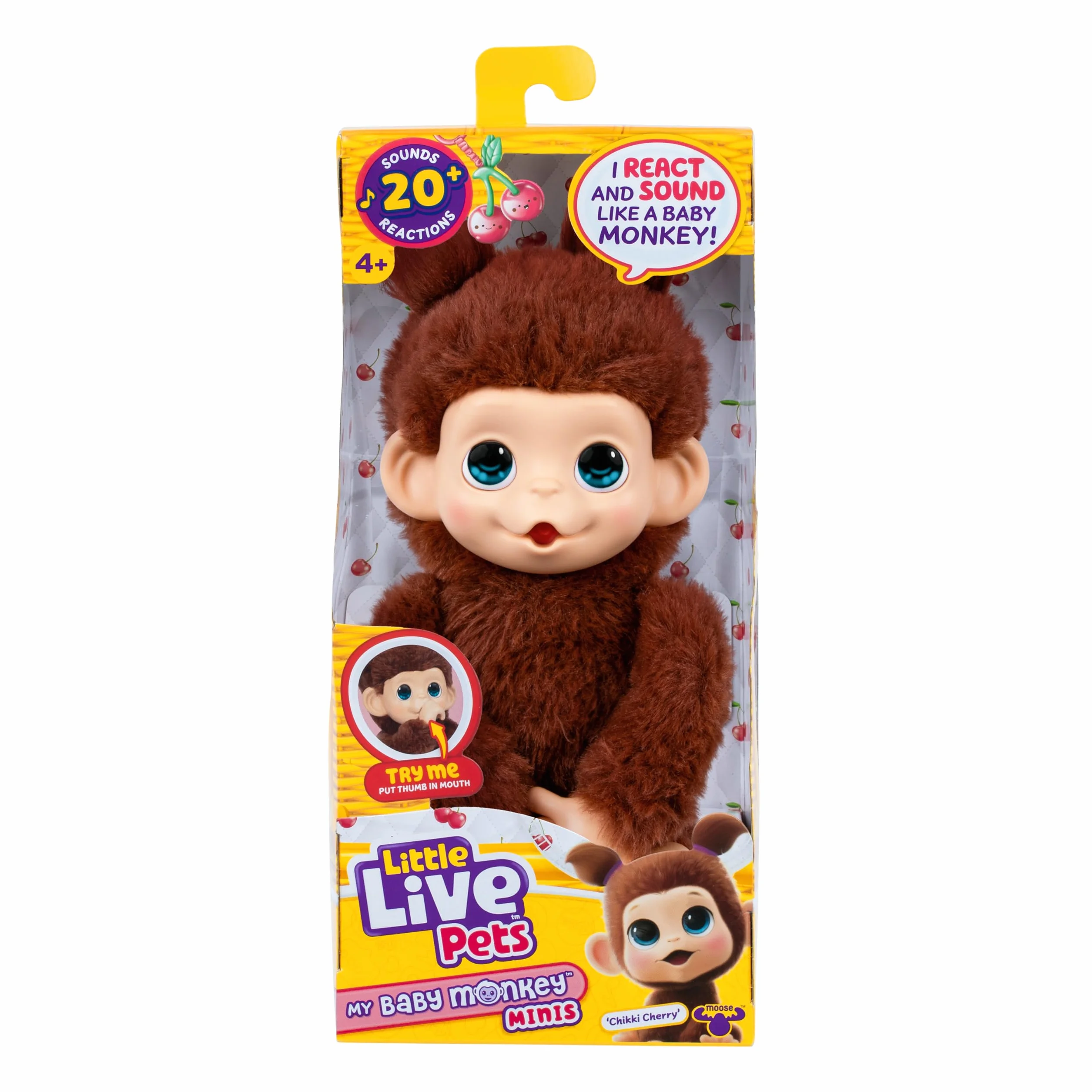 Peluche - LITTLE LIVE PETS - My Mini Baby Monkey - Marrone - Et? 4+
