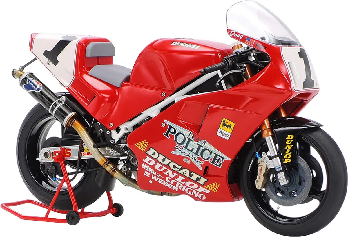 Tamiya 4950344992546 300014063-1:12 Ducati 888 Superbike 1993, Rosso