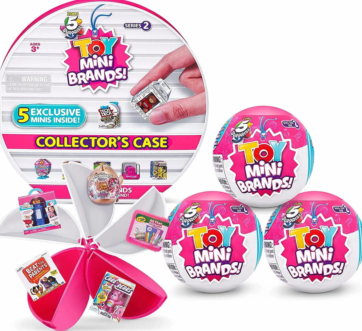ZURU 5 SURPRISE - 77254 mine Set di mini mini Brands serie 2 con custodia + 3 capsule
