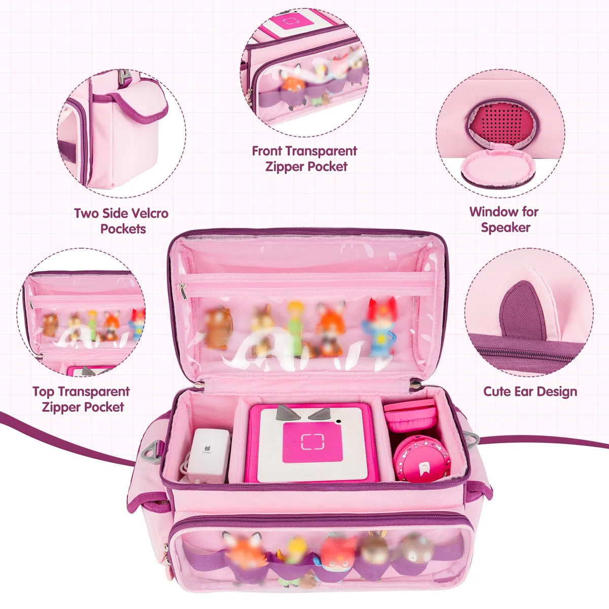 Toniebox Starter Set, borsa per il trasporto per Toniebox Audio Player, borsa per il trasporto per personaggi acustici Tonies e accessori, solo borsa