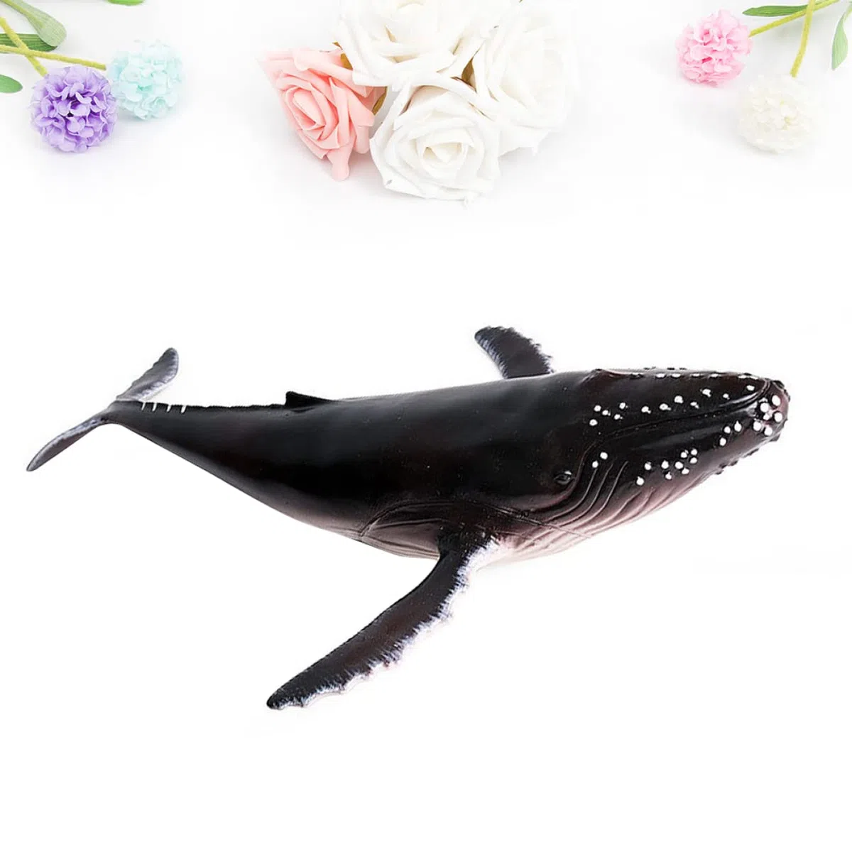 Toyvian 1pc Balena megattera tonno modello mare animale oceano figura