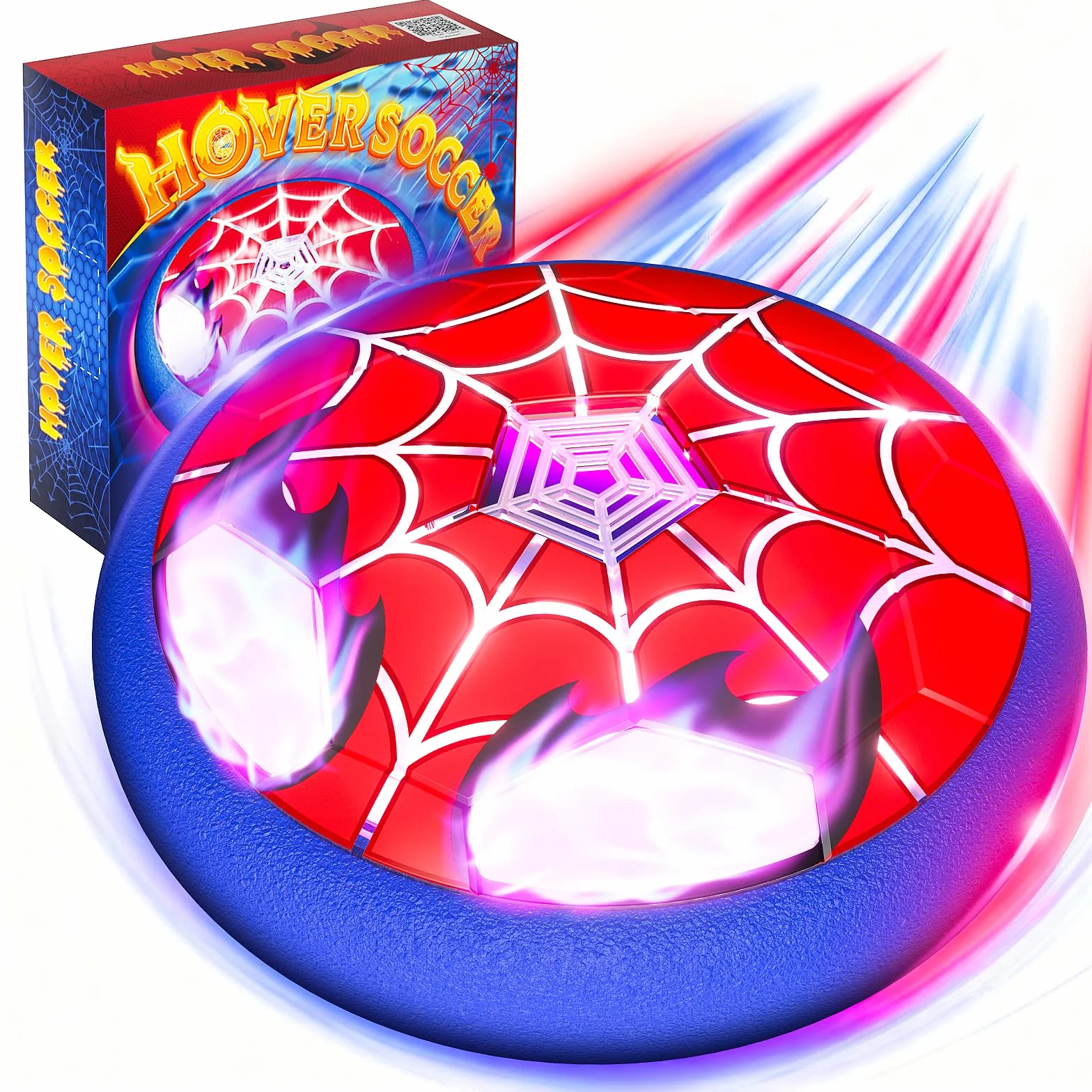 Pallone da Calcio con Occhi & Web Luminosi, Calcio Interno Giocattoli Bambino Regalo Bambino 3-12 Anni, Giochi Esterno Giardino Bambini Regalo Bimbo 4 5 6 7 8 9 10 Anni Maschio di Pasqua Compleanno