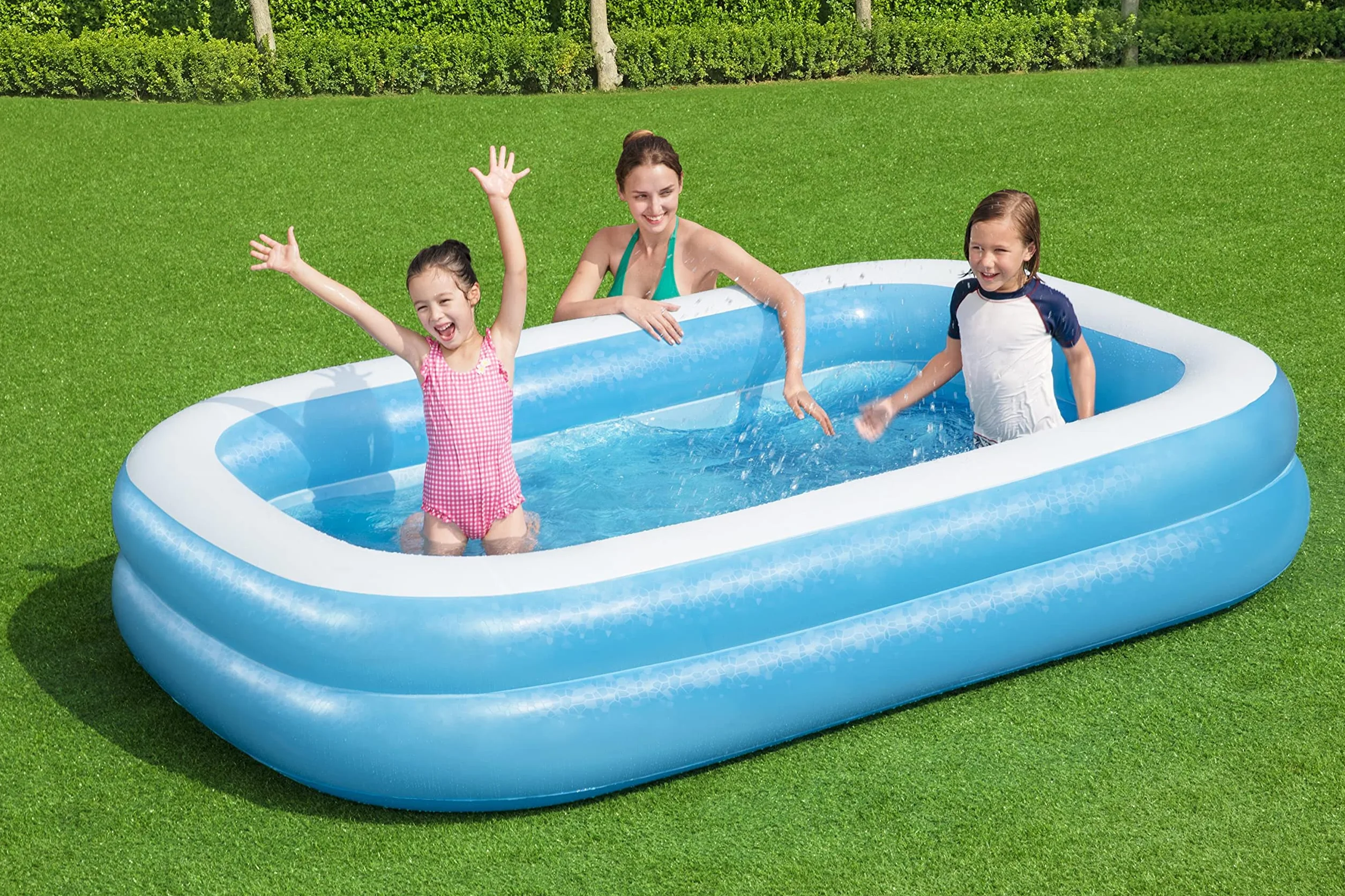 Bestway 54006-2 Piscina rettangolare blu per bambini da 262 cm