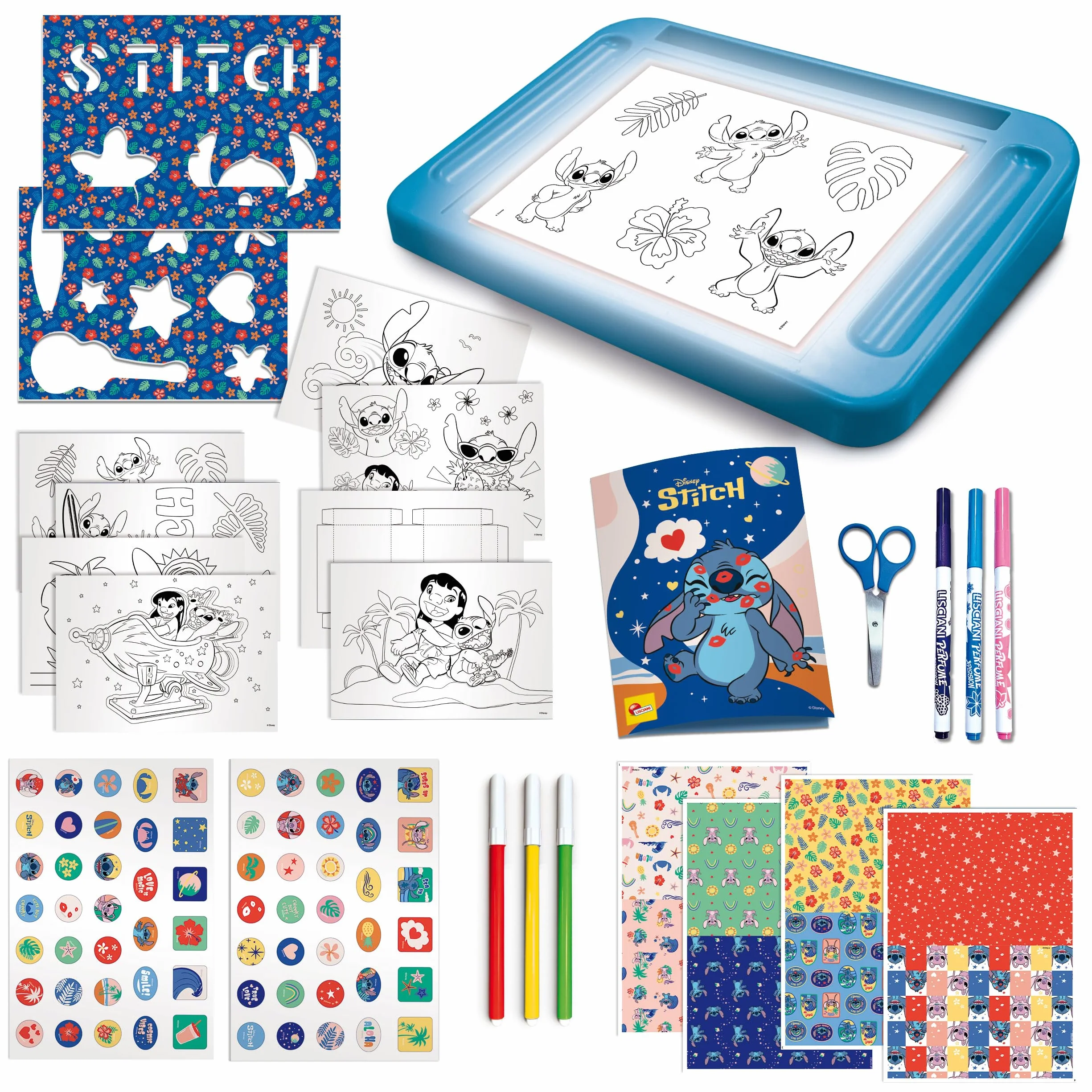 Liscianigiochi Lùisciani Giochi Stitch Drawing School With Light Table