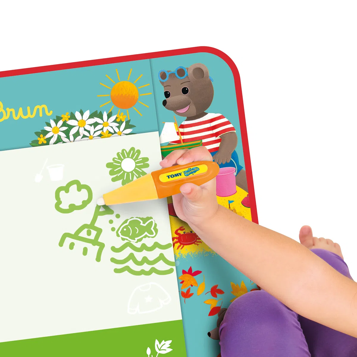 AquaDoodle Petit Our Brown E73425 - Tappetino da disegno ad acqua, da colorare gigante