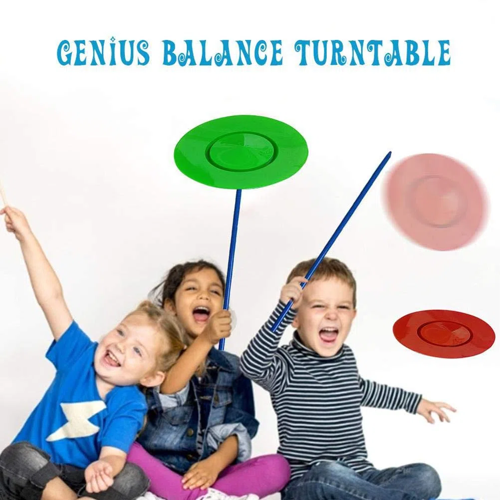 Set di Piatti da Giocoleria 6 Pezzi con 12 Bastoncini Giocattoli da Giocoleria per Bambini Adulti Principianti Divertimento in Famiglia (Colorato)