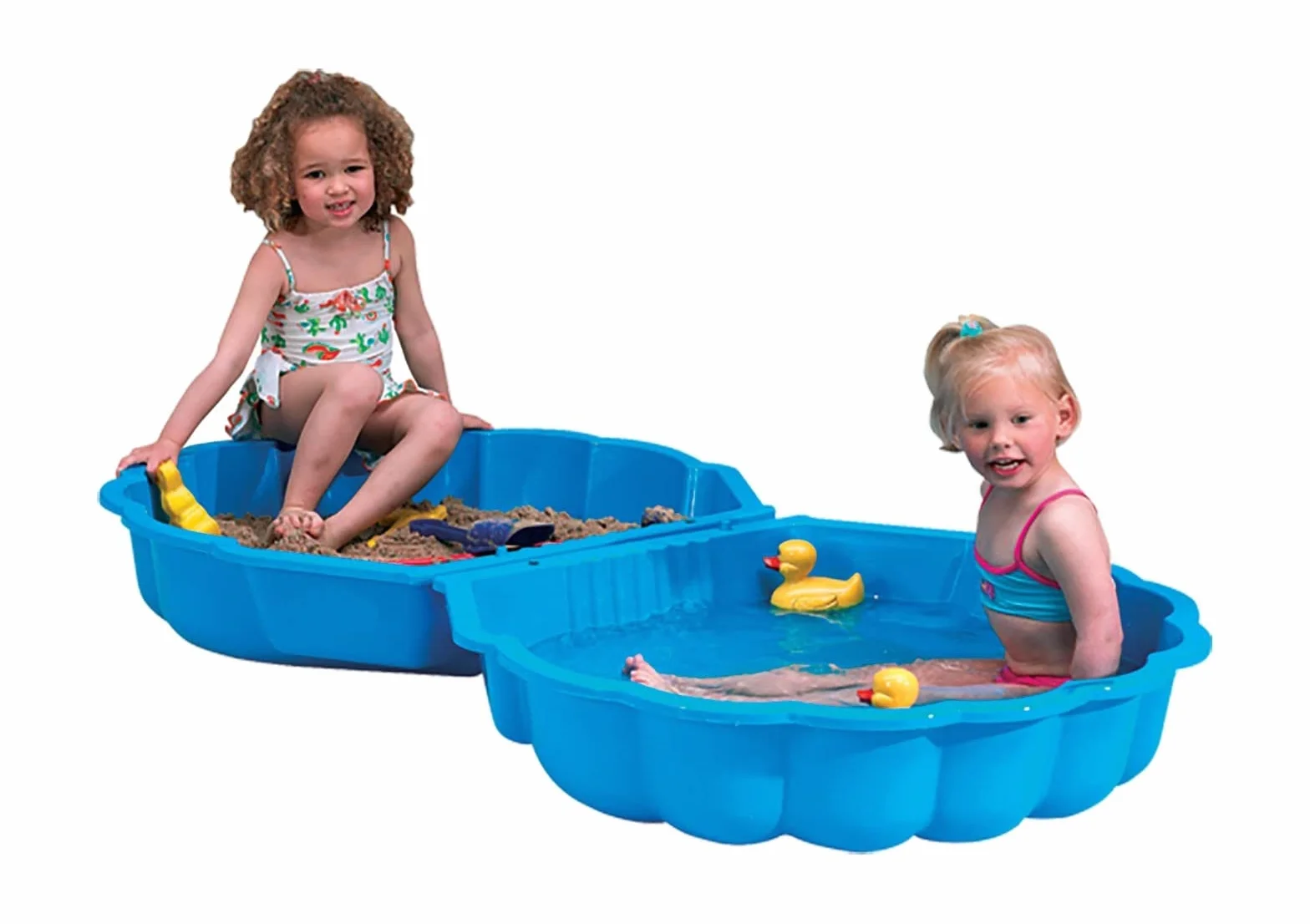 Paradiso Toys T00752 Sand/Water Box Shell Shape, Blu, 86 x 80 x 20 cm