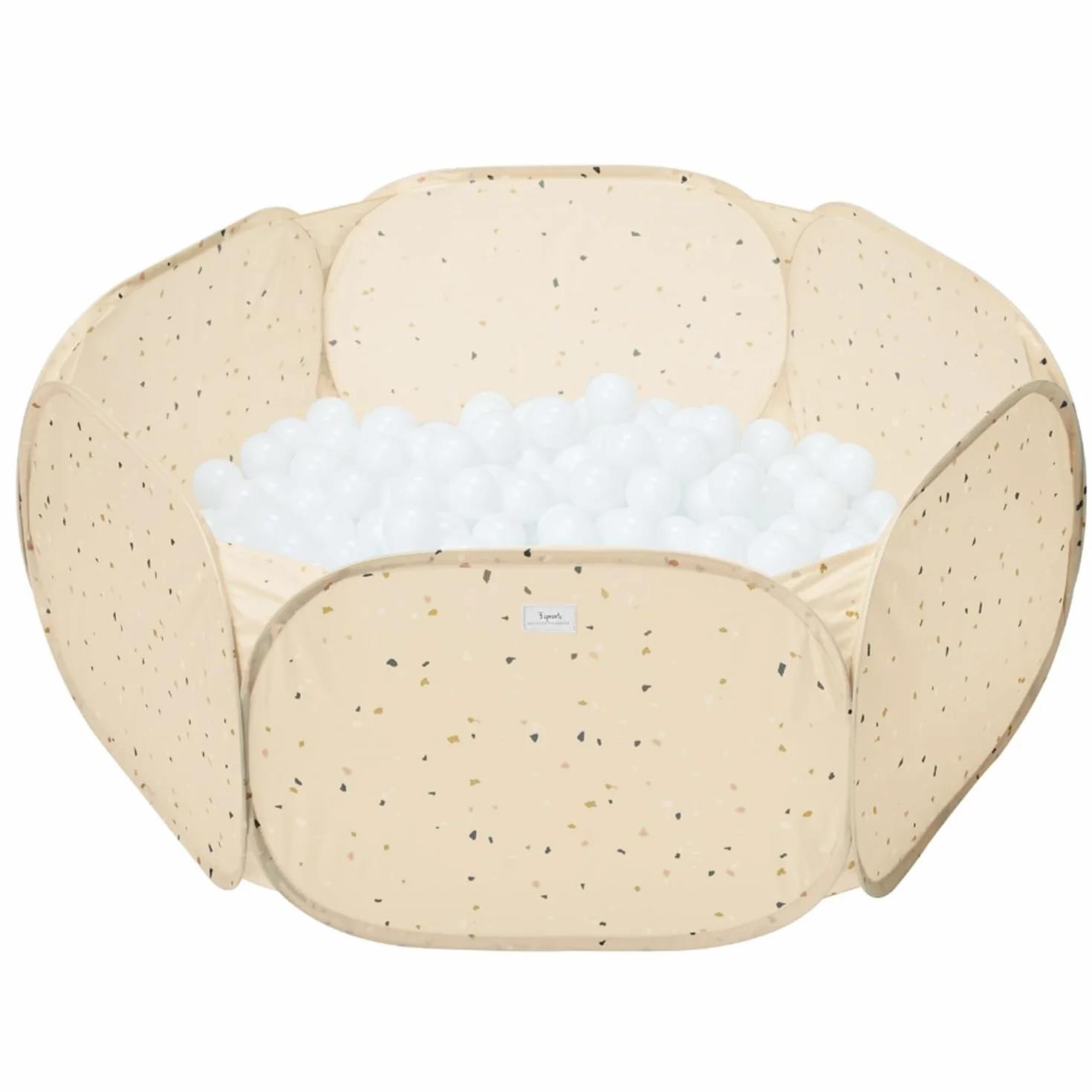 3 Sprouts - Piscina di Palline per Bambini - Piscina di Palline per Bambini di 3 Anni - Gioco da Interno (Palline Non Incluse) (Terrazzo Beige)