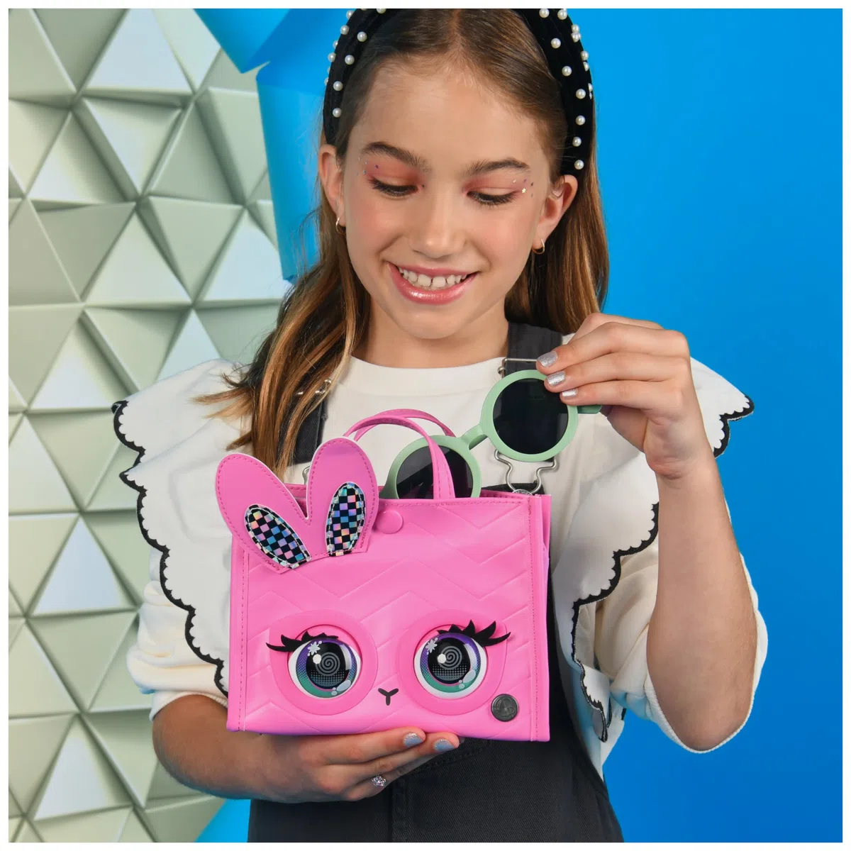 Purse Pets Borsetta Tote Perfect in Versione Coniglietto | Borsetta interattiva per Bambina con Oltre 30 Suoni e reazioni, Giocattoli per Bambine dai 4 Anni in su