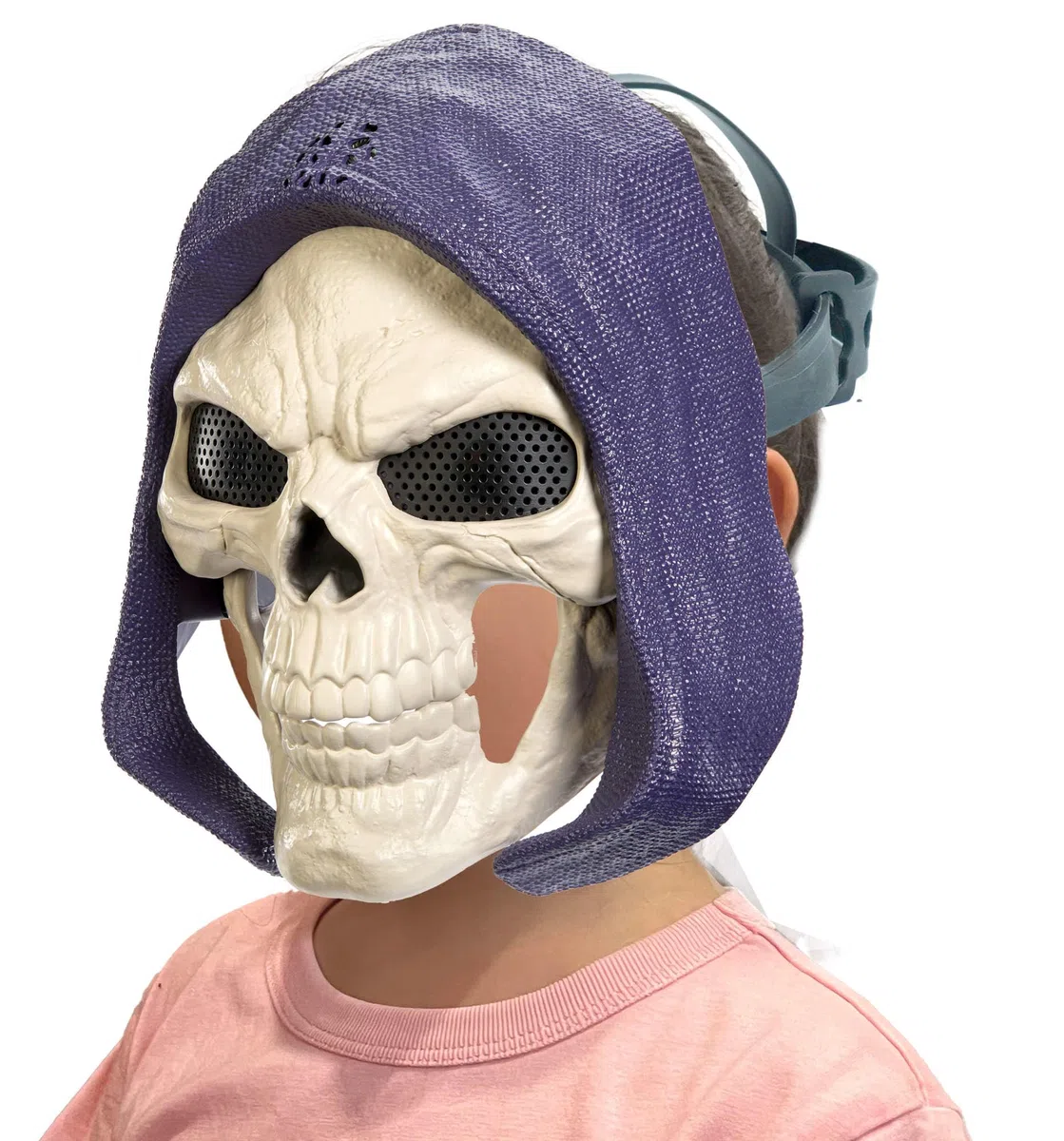 Masters of the Universe - Maschera da supercattivo di Skeletor, copricapo per costume con luci e suoni, look ispirato al film Masters of the Universe 2026, 6+ anni, JKJ15
