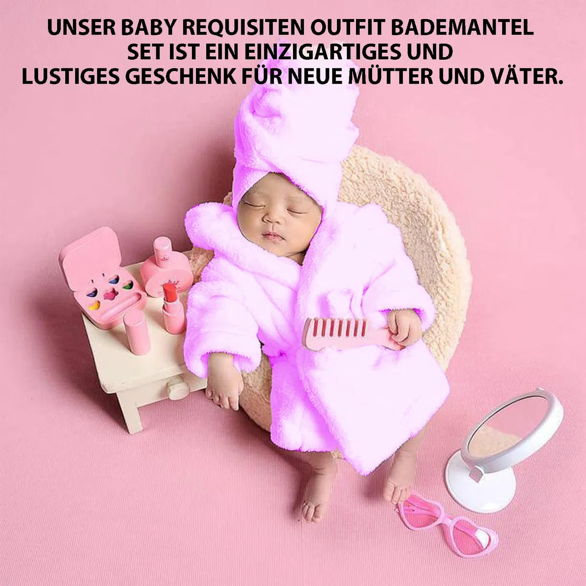 Neonato Fotografia Puntelli, Viola Vestiti Baby Photoshoot, Costume Neonato Telo da Bagno Vestito con Pantofole e Cetriolo, Prop Outfit per 0-3 mesi (Viola)