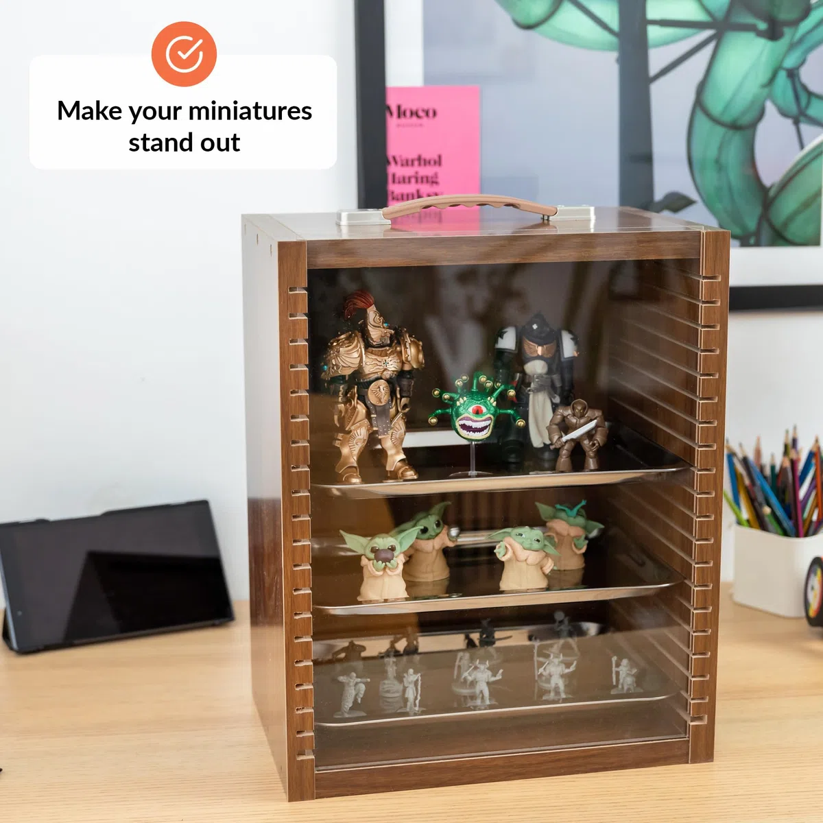 Valigetta Da Esposizione Per Oggetti Da Collezione | Conservate Le Vostre Figurine Da Collezione | Valigetta Per Miniature | Valigetta Da Trasporto Per Miniature | Miniature Storage Case V2