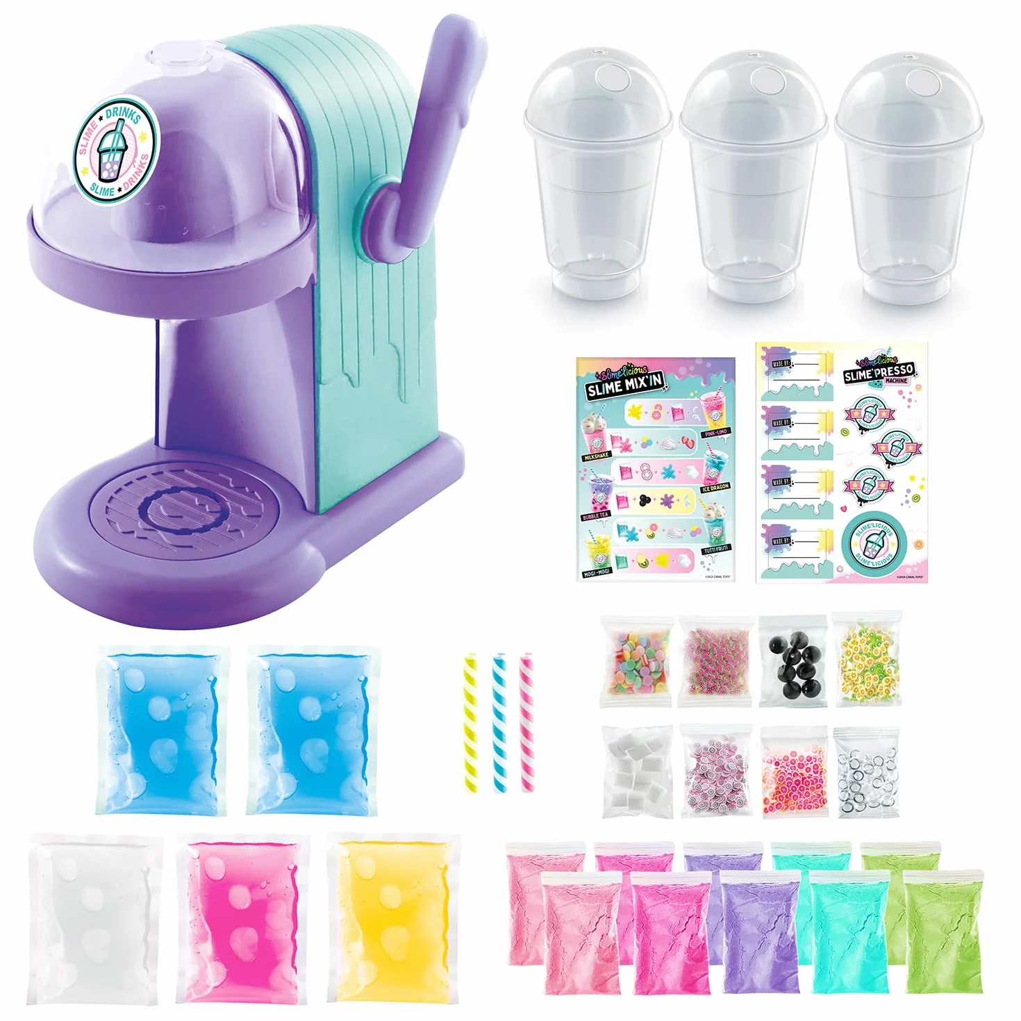 Canal Toys - So Slime - Giocattolo Slime'Presso - Macchina Elettronica per Creare Bevande Originali a base di Slime - Regalo Bambini 6 Anni + - Attività Creativa e Manuale - Non Commestibile - SSC 254
