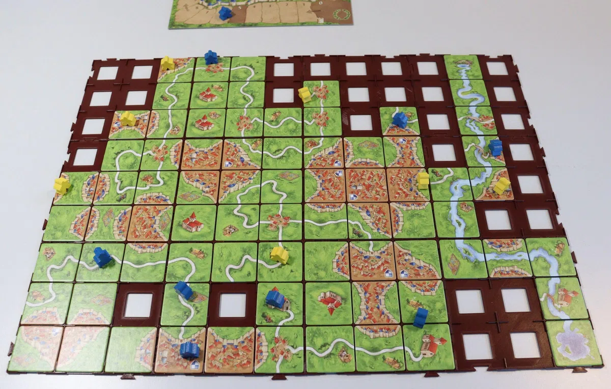 Feldherr Mattonella Spugna pretagliata Compatibile con Carcassonne - ad Incastro, Amount:12 PCS.