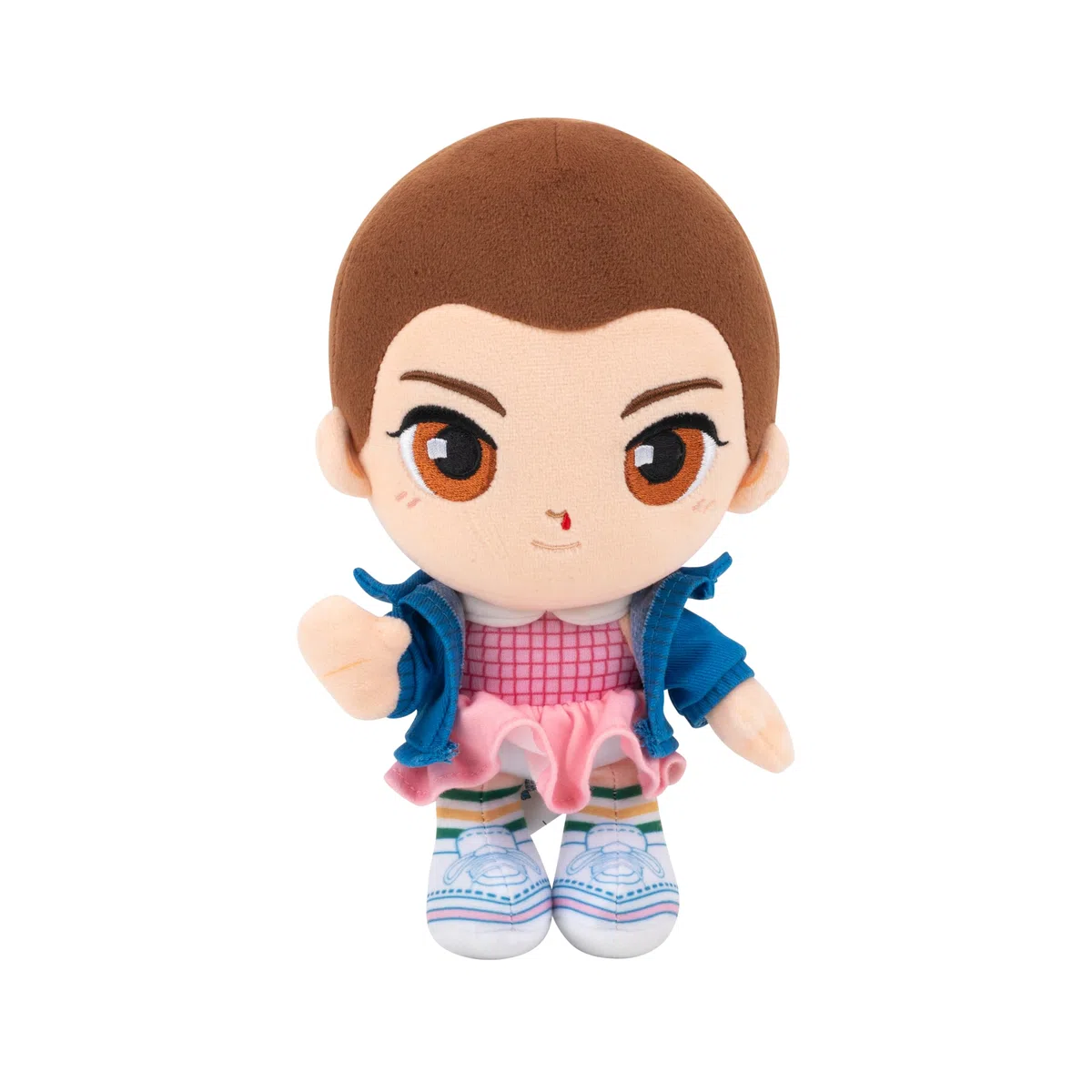 Stranger Things Eleven - Peluche morbido con ricamo speciale, 20,3 cm