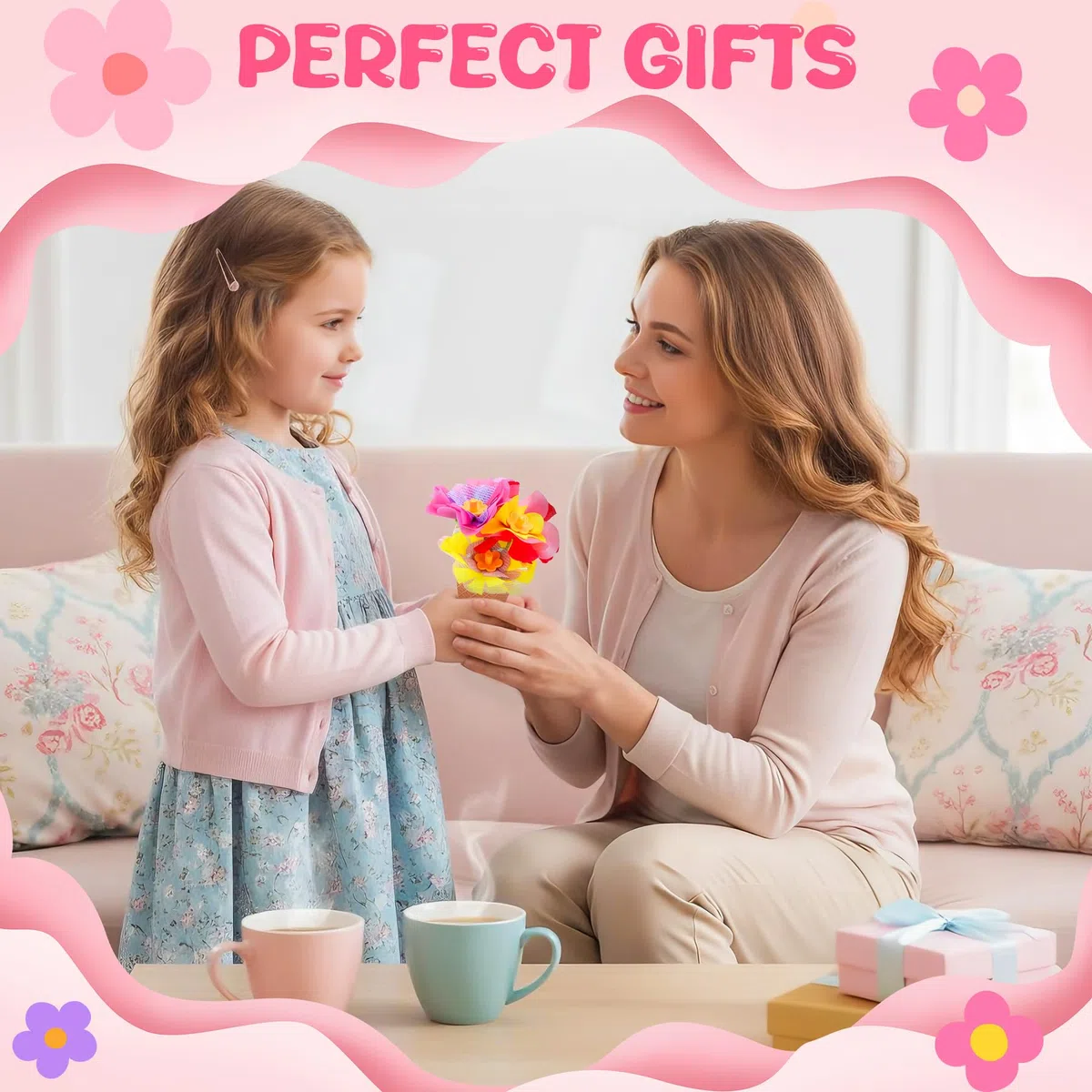CSYY Il Laboratorio dei Fiori, 237 Kit Artigianale con Macchina per la Produzione di Flower Bambini per Bambina 4 5 6 7 8+ Anni Vaso Cestino Campo Fiorito Idea Regalo Compleanno e Natale