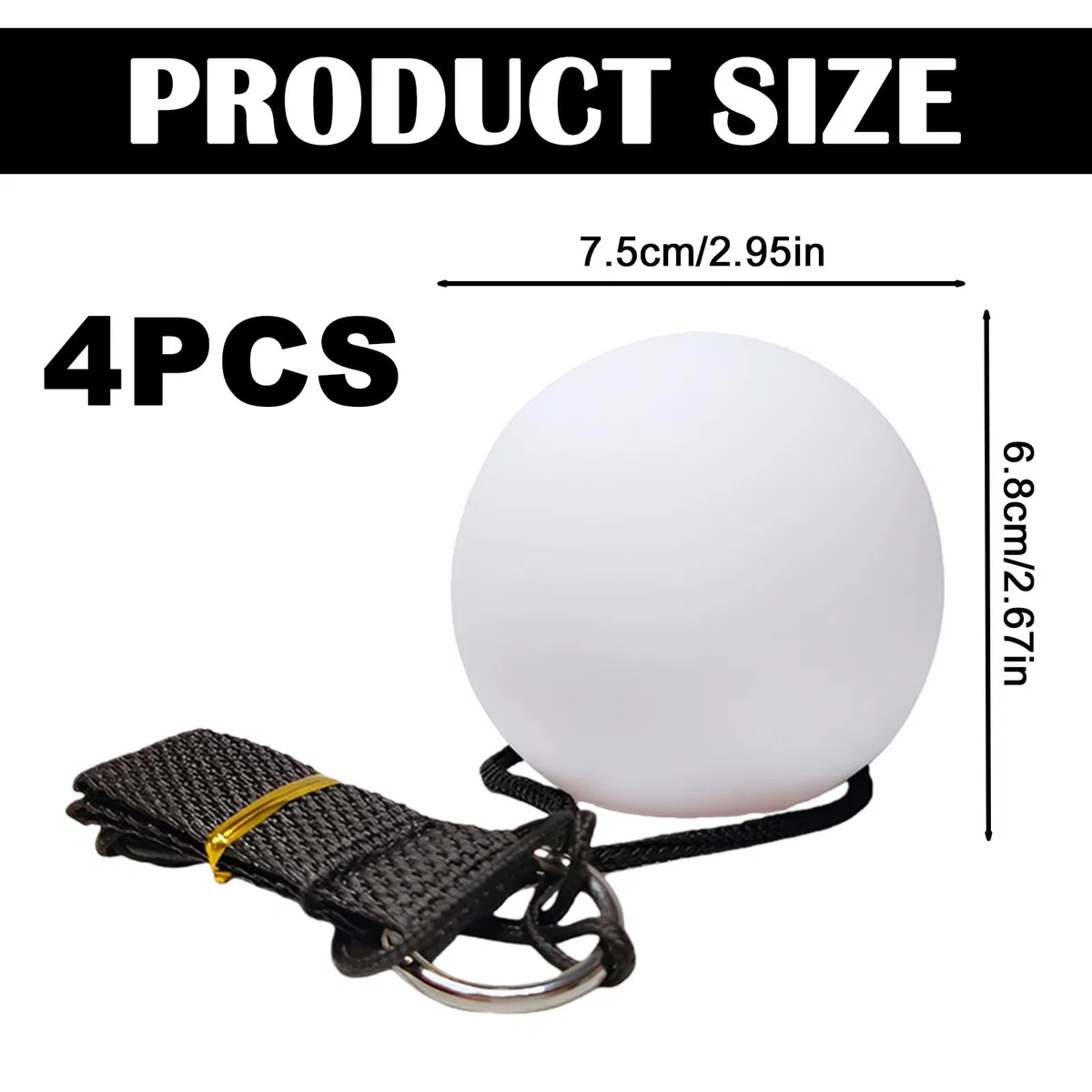 PORFOYO Set di 4 Palline LED Poi per Giocoleria: LED Poi Palle da Giocoliere, con 9 Funzioni Luminose, Palline Luminose da Giocoliere per Giocare a Danza, Spettacoli di Luce, Campeggio, Rave