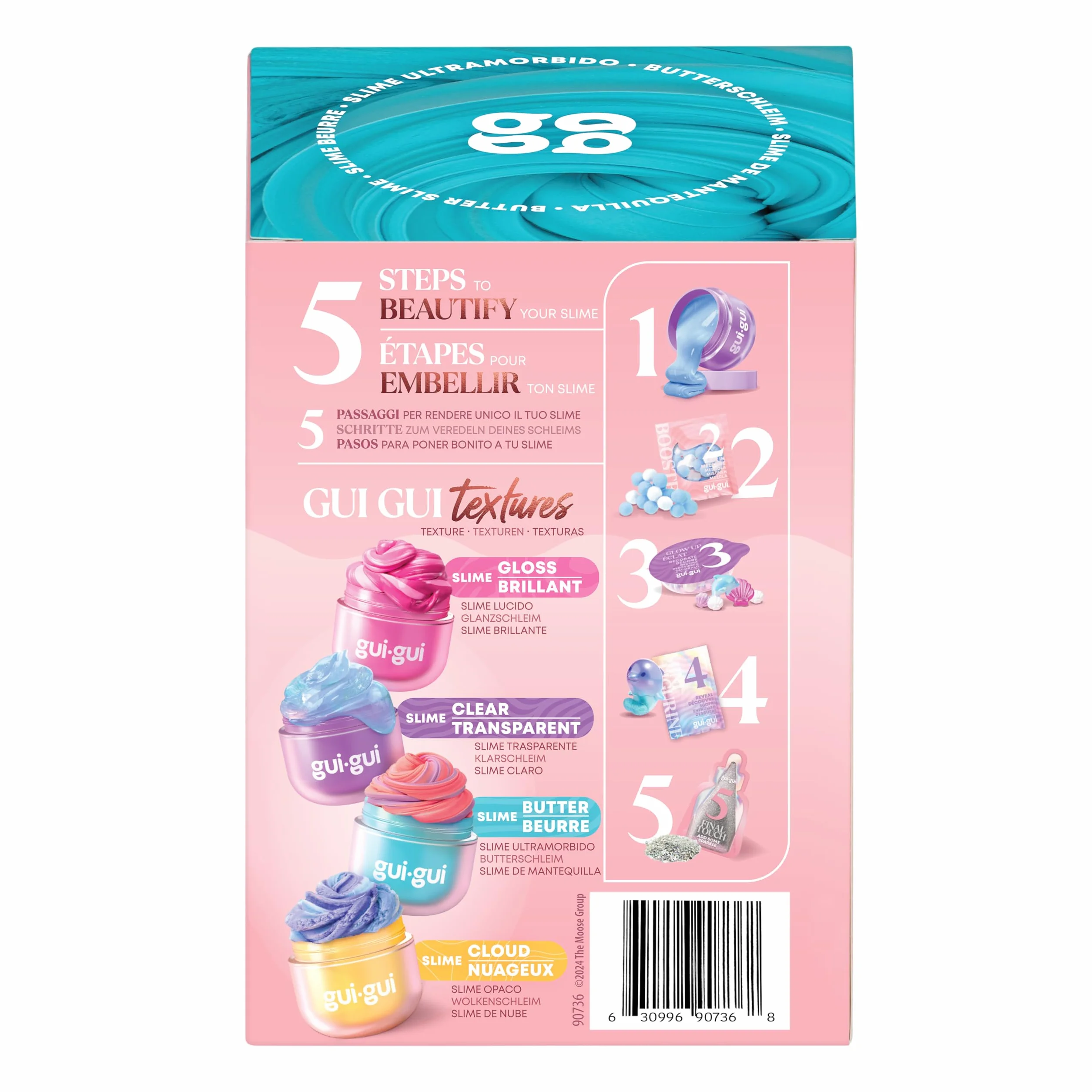 Gui Gui Butter Slime - Abbellisci e Fai Salire di Livello il Tuo Slime Con un GRANDE GLOW-UP - 13 Diversi Slime Profumati Gui Gui e 4 Texture Incredibili da Collezionare - Regali per Bambini e Ragazzi
