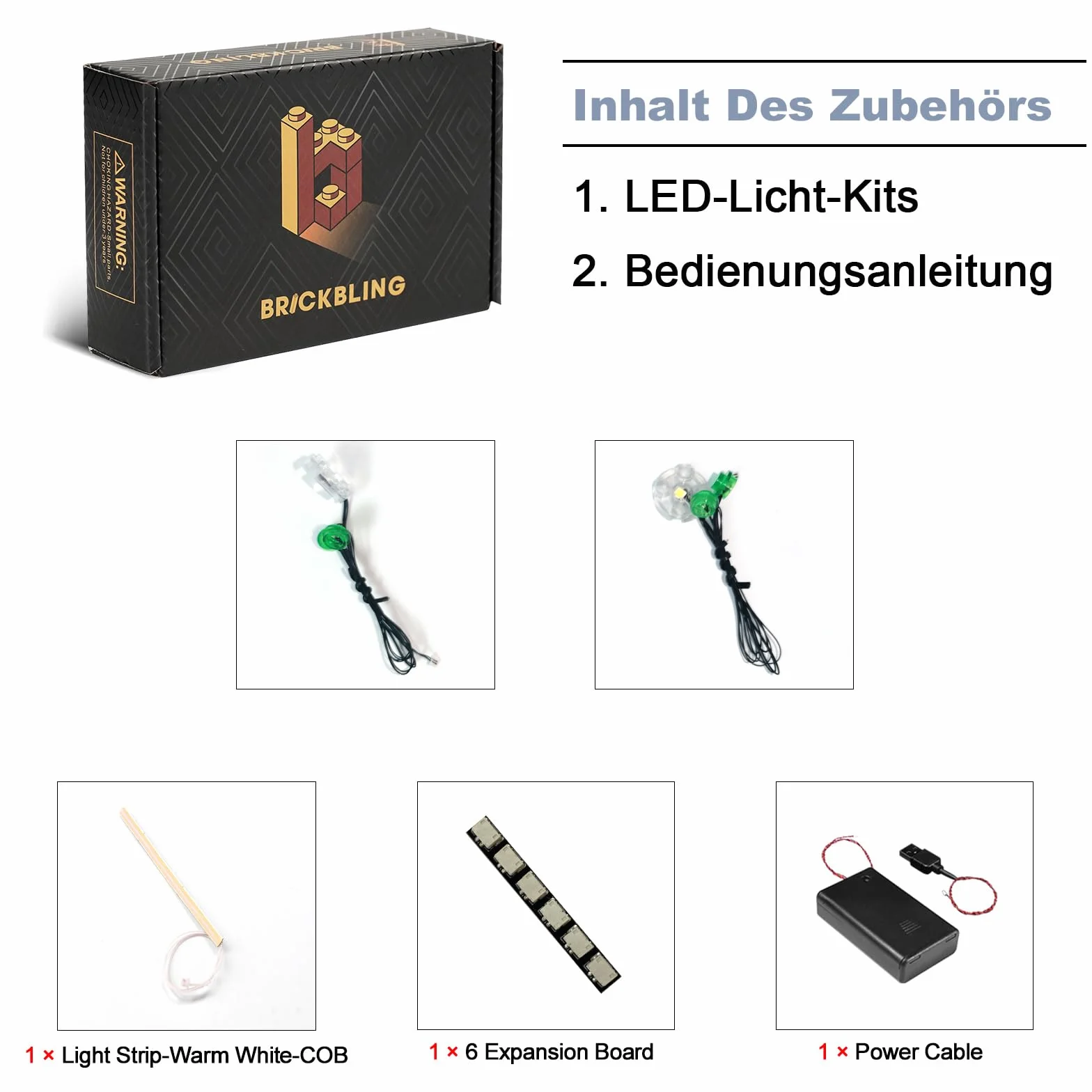 BrickBling Set di luci a LED compatibile con LEGO 10344 Lucky Bamboo, Accessorio di illuminazione LEGO, Set di illuminazione decorativa compatibile con Lucky Bamboo