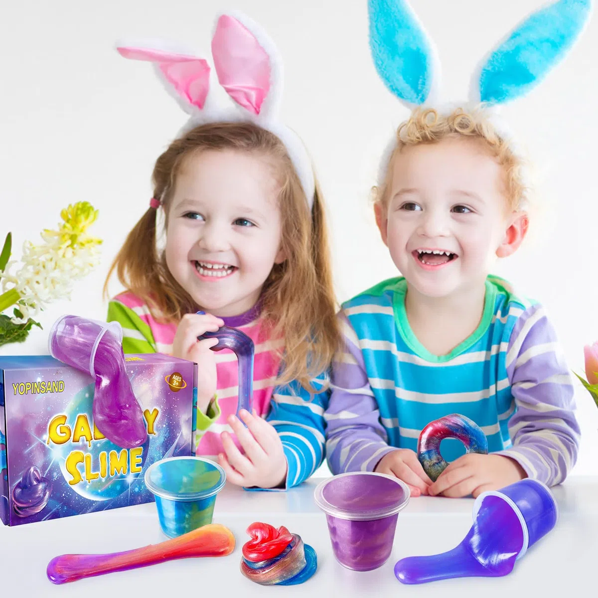 Lot de 24 Kits de Slime Galaxie pour Enfants, Extensible et Non Collant, Jouet pour garçons et Filles de 5 à 12 Ans