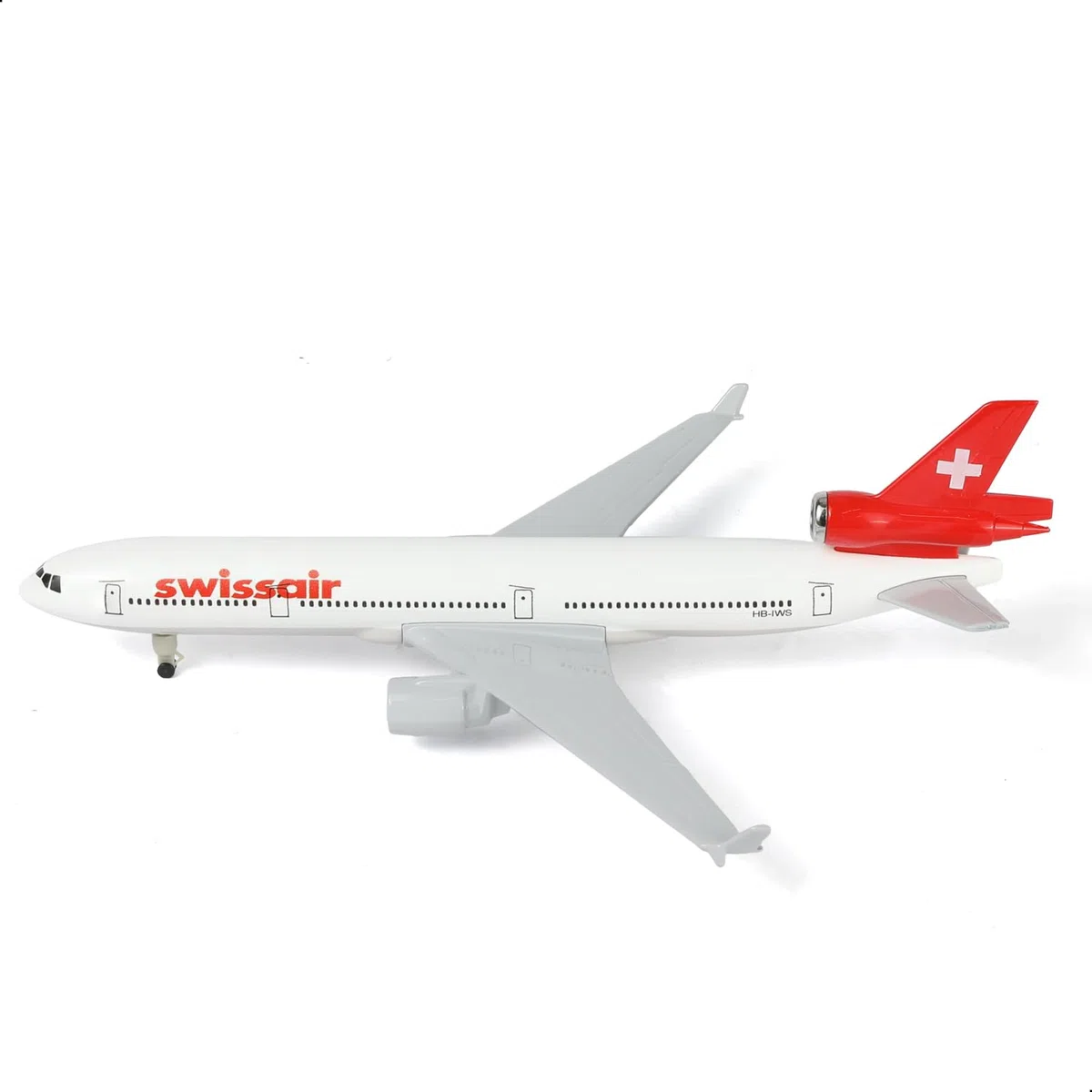 1/300 Svizzera MD-11 Modellino di aeromobili in metallo pressofuso con supporto (8,3 pollici), modello di aereo per adulti, giocattoli aerei, regali o collezioni aeronautiche