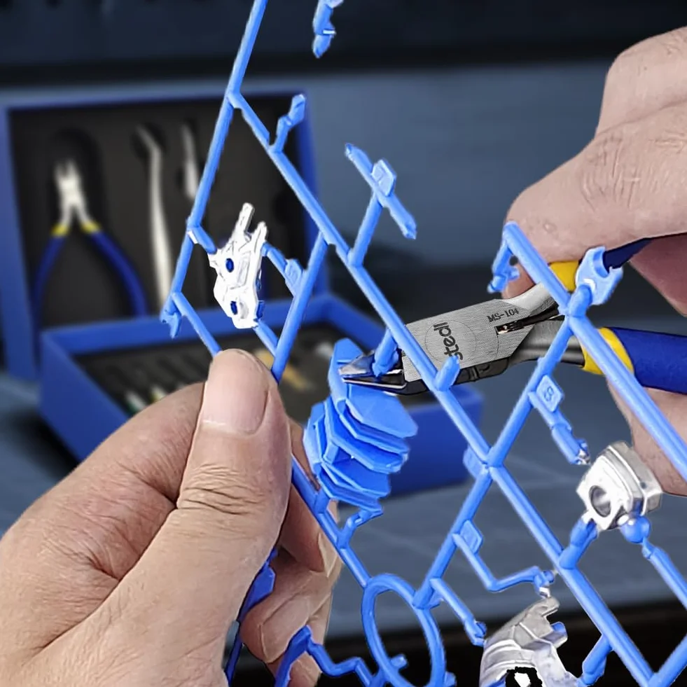 Kit di attrezzi per modellisti principianti Stedi, 14 pezzi: set di attrezzi base professionali per modellisti, attrezzi per hobby e modellismo per Gundam, modellini militari e parti in resina 3D