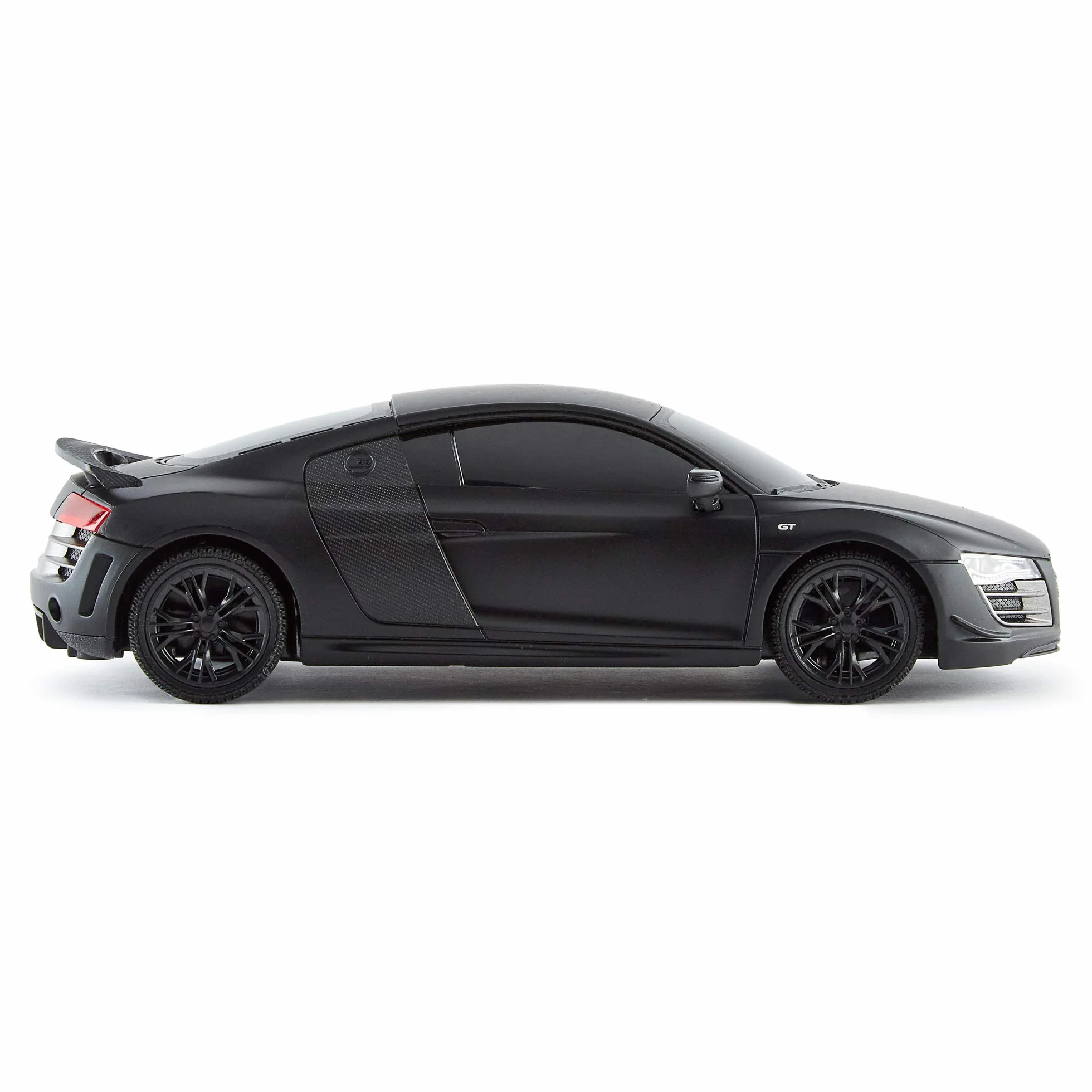 CMJ RC Cars AUDI R8 GT, auto telecomandata con licenza ufficiale con luci di lavoro, auto radiocomandata per ragazzi e ragazze Giocattoli scala 1:24, 2,4 Ghz Gareggia con più di 10 auto insieme (nero)