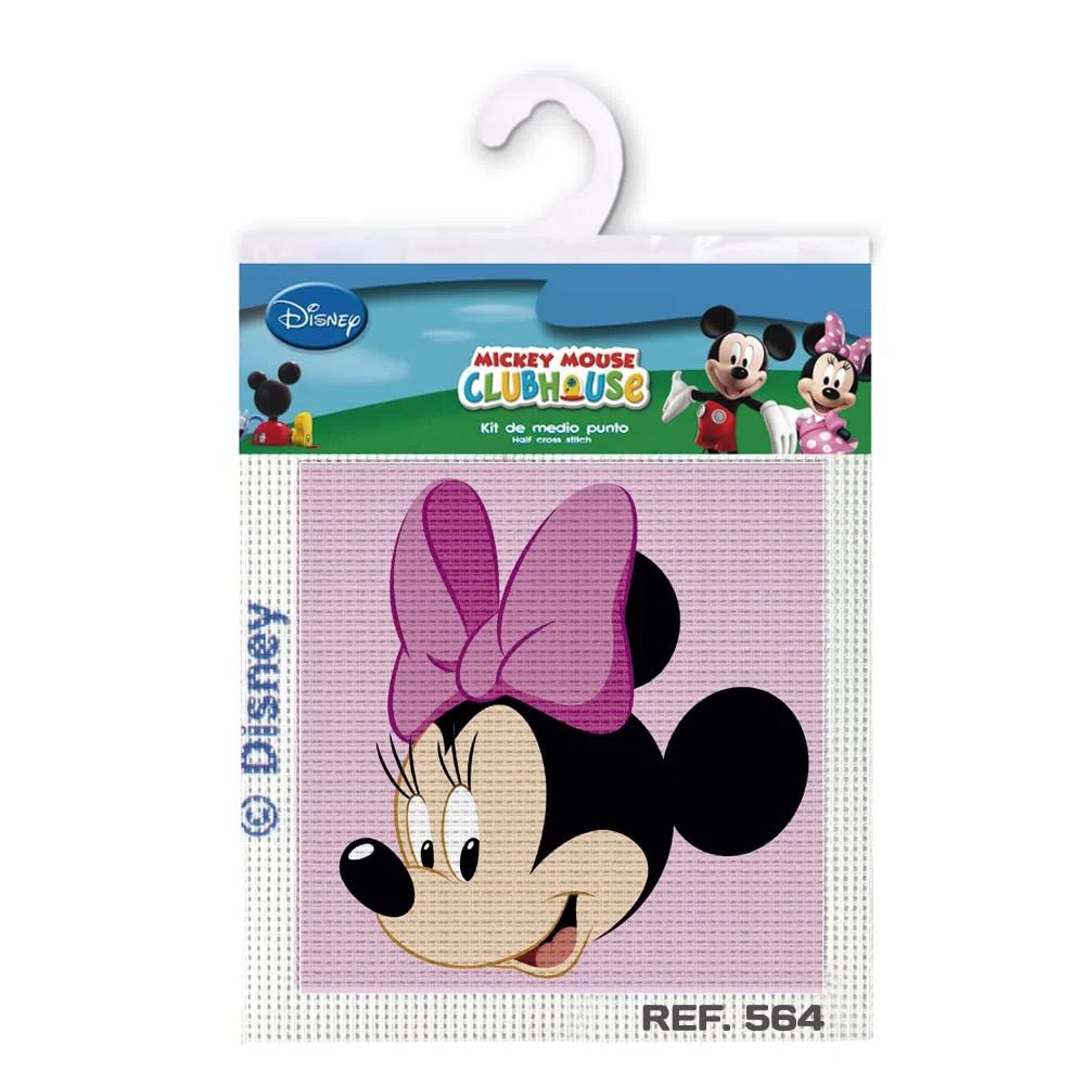 Haberdashery Online Kit mezzo punto per bambini, 18x15 cm. collezione Minnie Mouse - modello 564