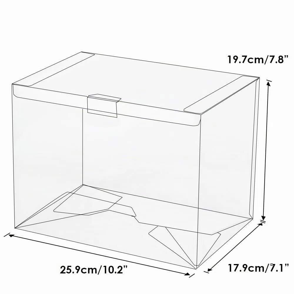 confezione da 2 custodie protettive per Funko Pop Moments, custodia trasparente ultra spessa da 0,5 mm, scatola espositiva robusta e trasparente con linguetta di chiusura, resistente ai graffi