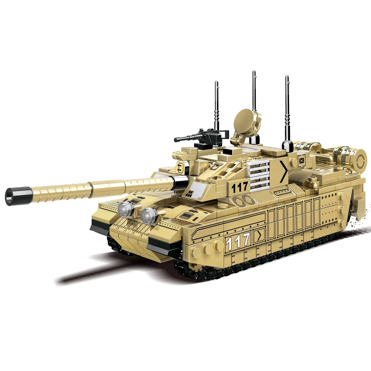 WOMA C0117 Carro Armato da Battaglia Set di Blocchi da Costruzione da 461 Pezzi Modellino Veicoli Militari Giocattolo per Bambini Set di Costruzioni Educativo per Giochi di Ruolo STEM Giocattoli