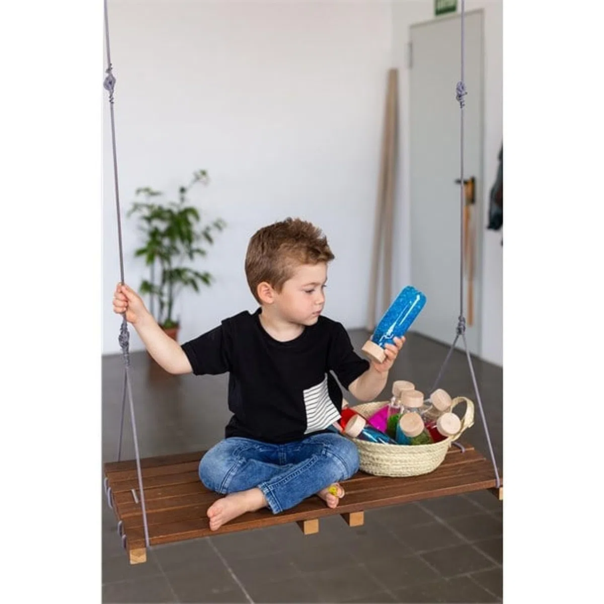 Petit Boum - Confezione da 3 Bottiglie Sensoriali Serenity | Un Microcosmo in Ogni Bottiglia | Scopri, Ascolta e Impara | Stimolazione Sensoriale | Bottiglie Sensoriali per Bambini