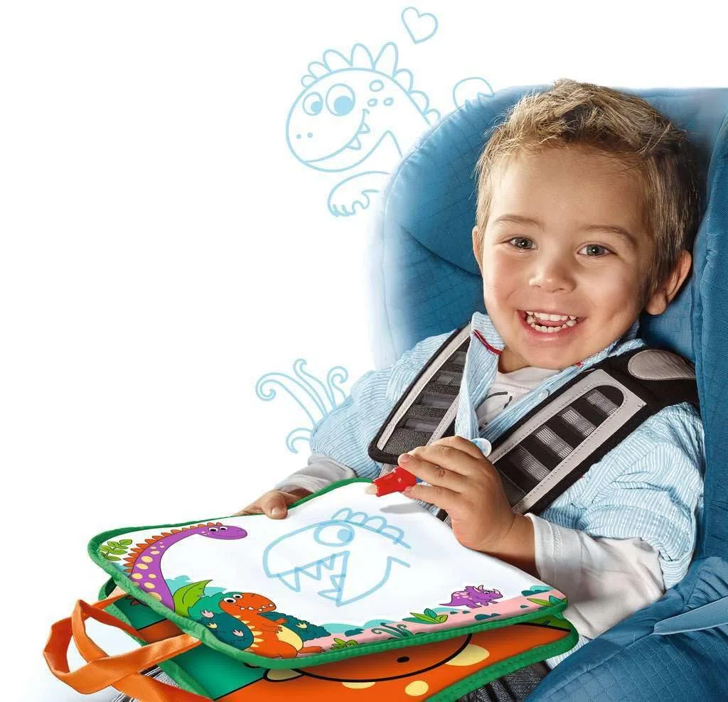 Ravensburger 4566 Aquadoodle Travel Dino - Primo dipinto in viaggio - Divertiti a dipingere senza macchie con l'acqua - Set da viaggio per bambini dai 18 mesi in su