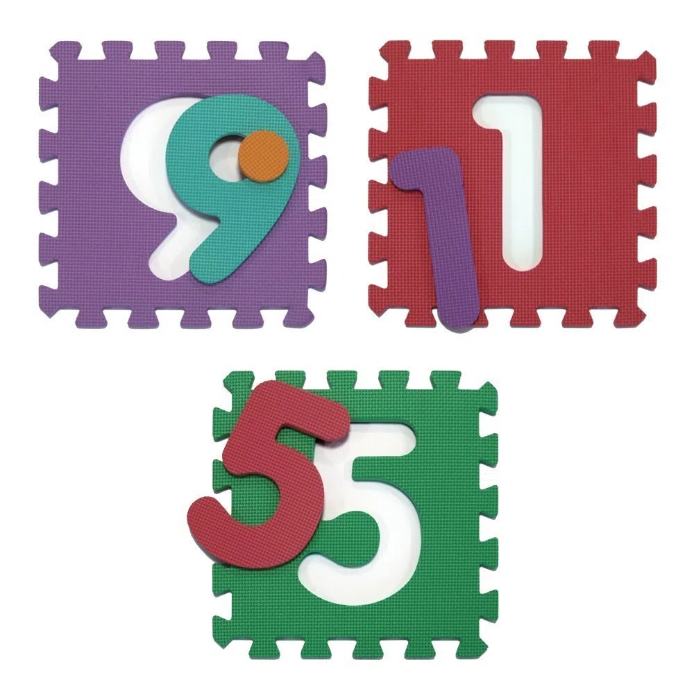 VeloVendo® - Tappeto Puzzle Bambini XXL - 46 pezzi con Certificato CE e testato TÜV in soffice Schiuma EVA | Tappeto Gioco Bambini | Tappetino Puzzle | Tappeto gioco neonato (Lettere+Numeri+Animali)