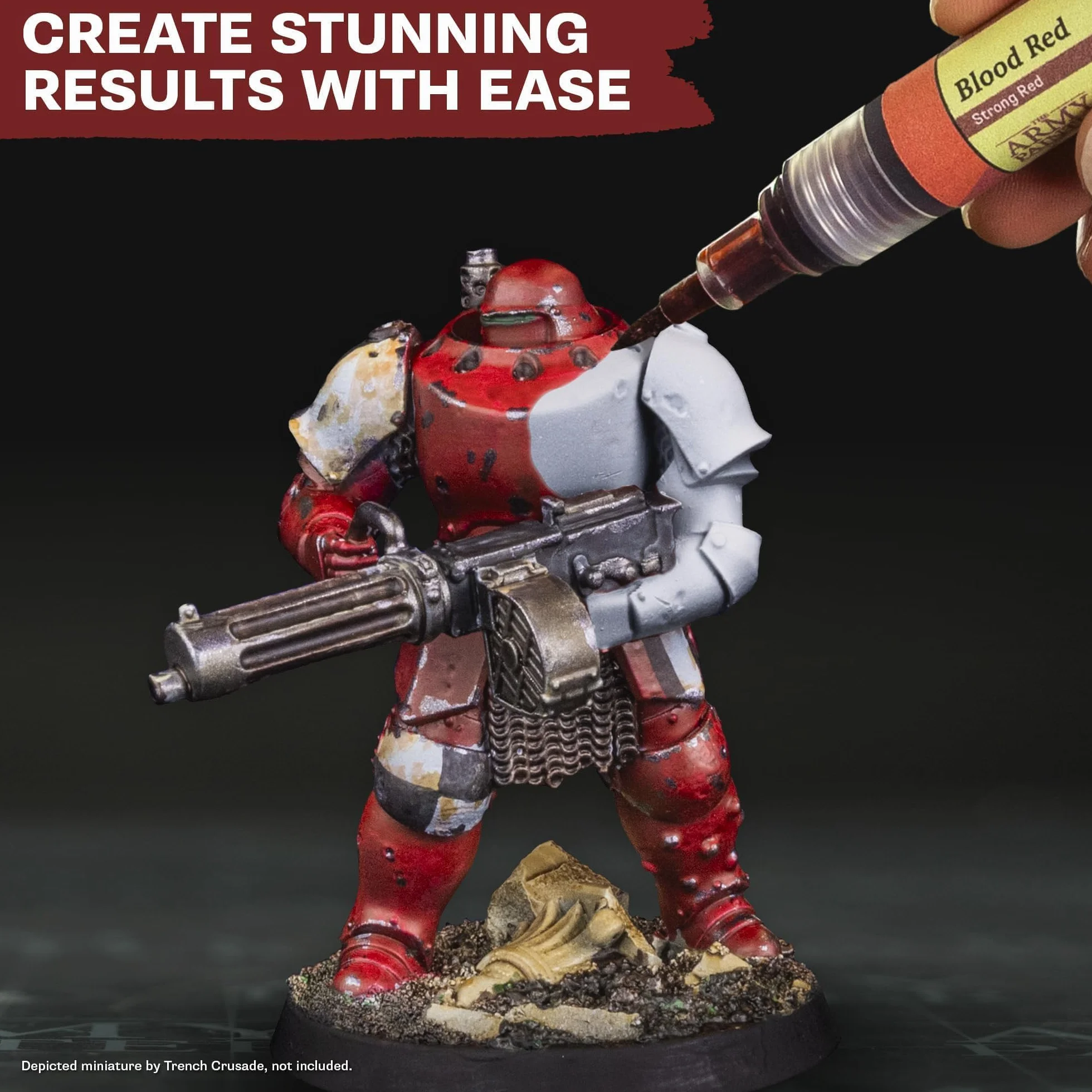 The Army Painter, Speedpaint Marker Starter Set, 10 pennarelli Speedpaint 2.0 da 6 ml, 9 pennarelli Contrast Paint e 1 pennarello acrilico metallico, incl. 10 punte extra per DnD & Warhammer