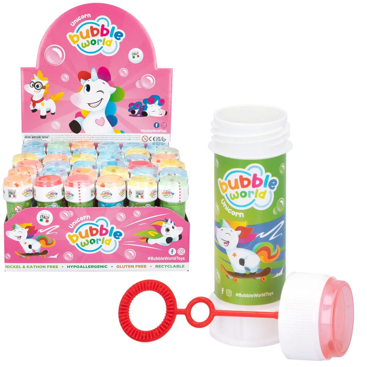 BOLLE SAPONE UNICORN 60ml - Display 36pz