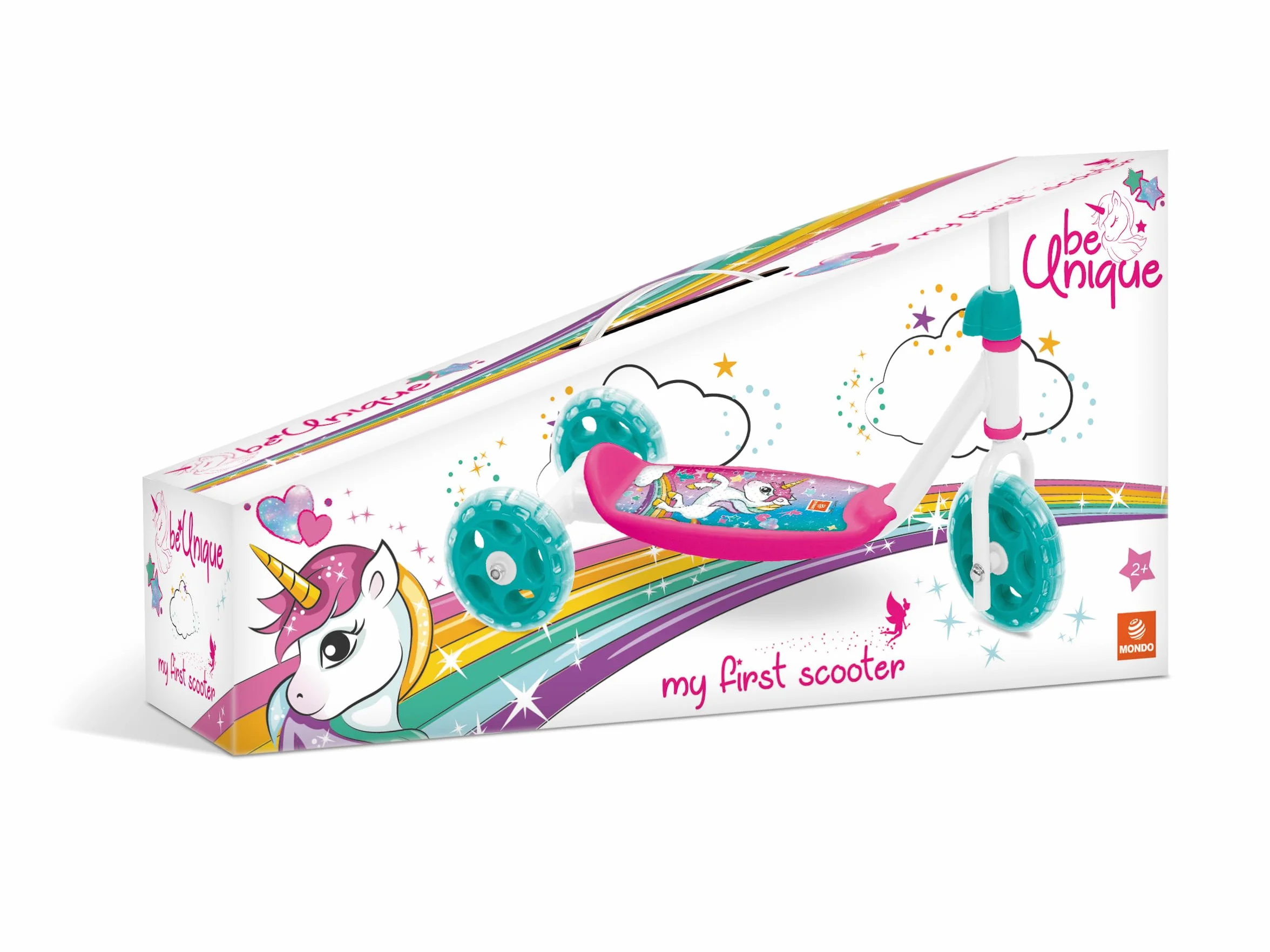 Mondo Toys - UNICORNO MONDO MY FIRST SCOOTER Monopattino Baby 3 ruote per bambini da 2 anni