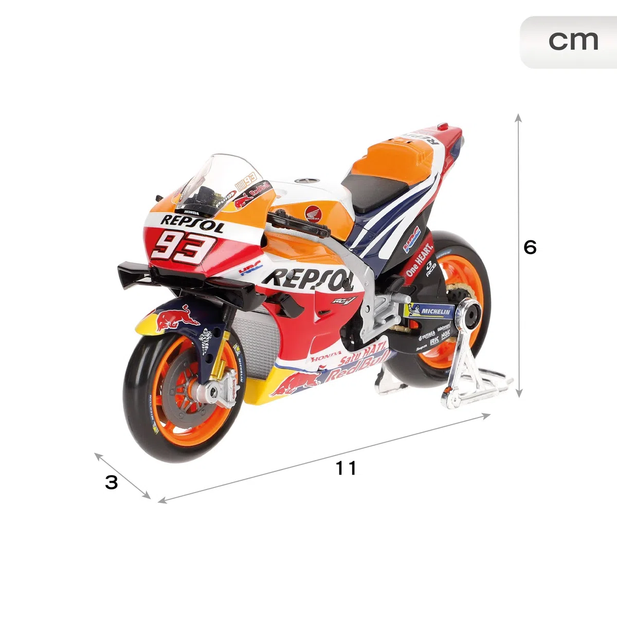 10-36372 Maisto - MotoGP Racing - Repsol Honda Team 2021#93Marc Marquez - scala 1:18 - modellino in metallo
