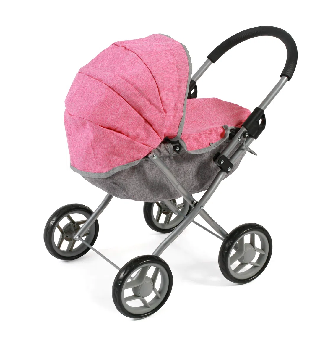Passeggino per bambole Lilli, piccolo passeggino per bambole, colore: rosa melange