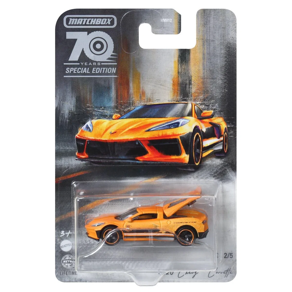 Matchbox 2023 70th Anniversary Special Edition Moving Parts Set completo con 5 veicoli pressofusi di HMV12-956A Release