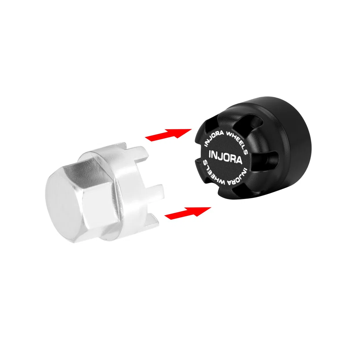 INJORA Dadi di bloccaggio M2.5 con tappo in alluminio per cingolati TRX4M 1/18 RC